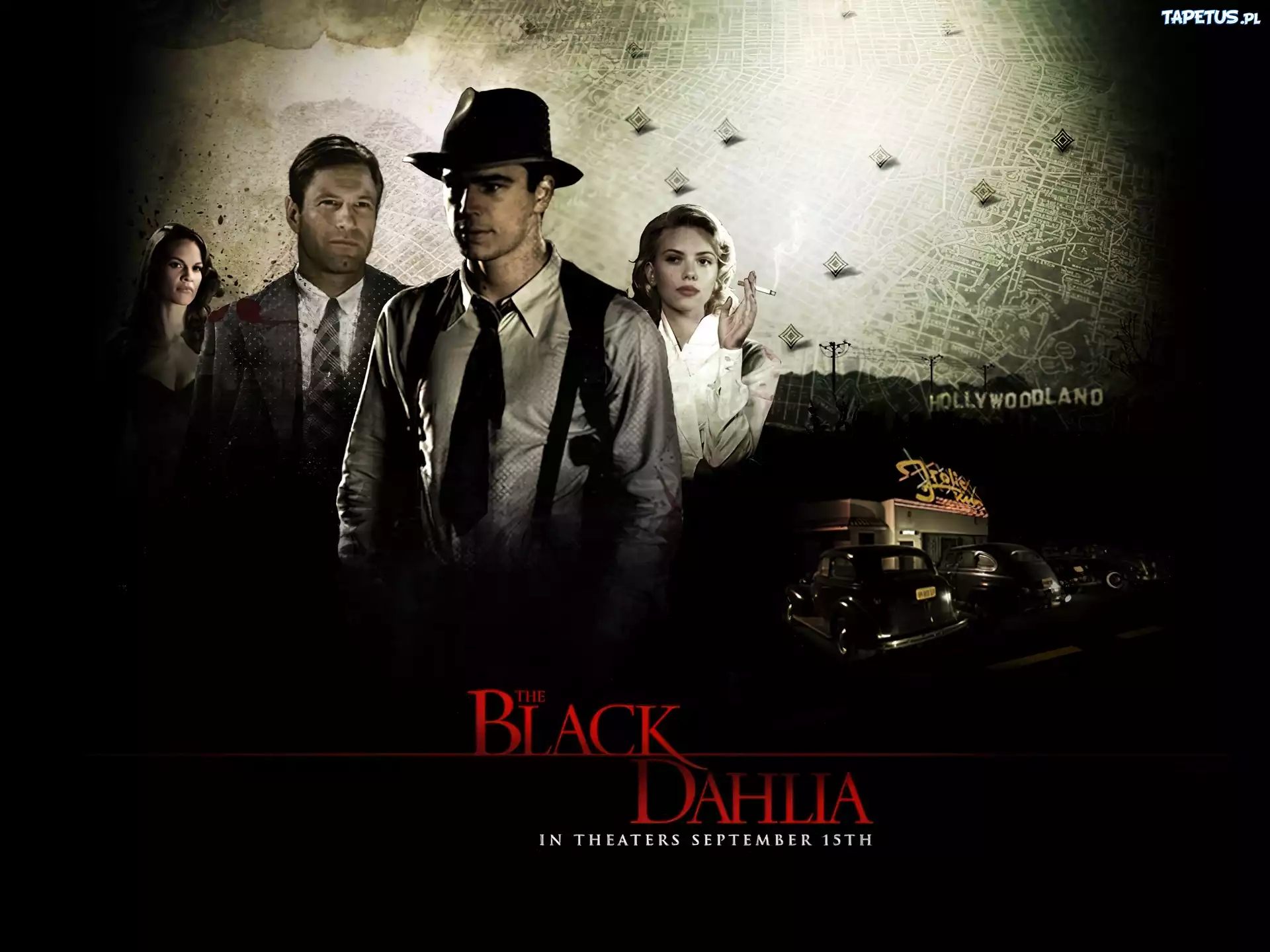 Black Dahlia, Scarlett Johansson, Josh Hartnett, Aaron Eckhart, Hilary Swank