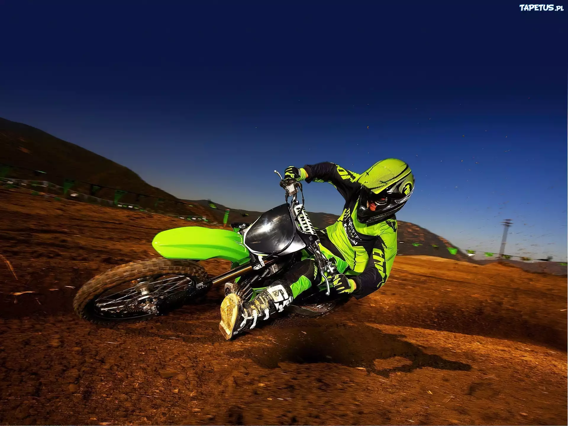 Zielone, Kawasaki KX250F Monster Energy