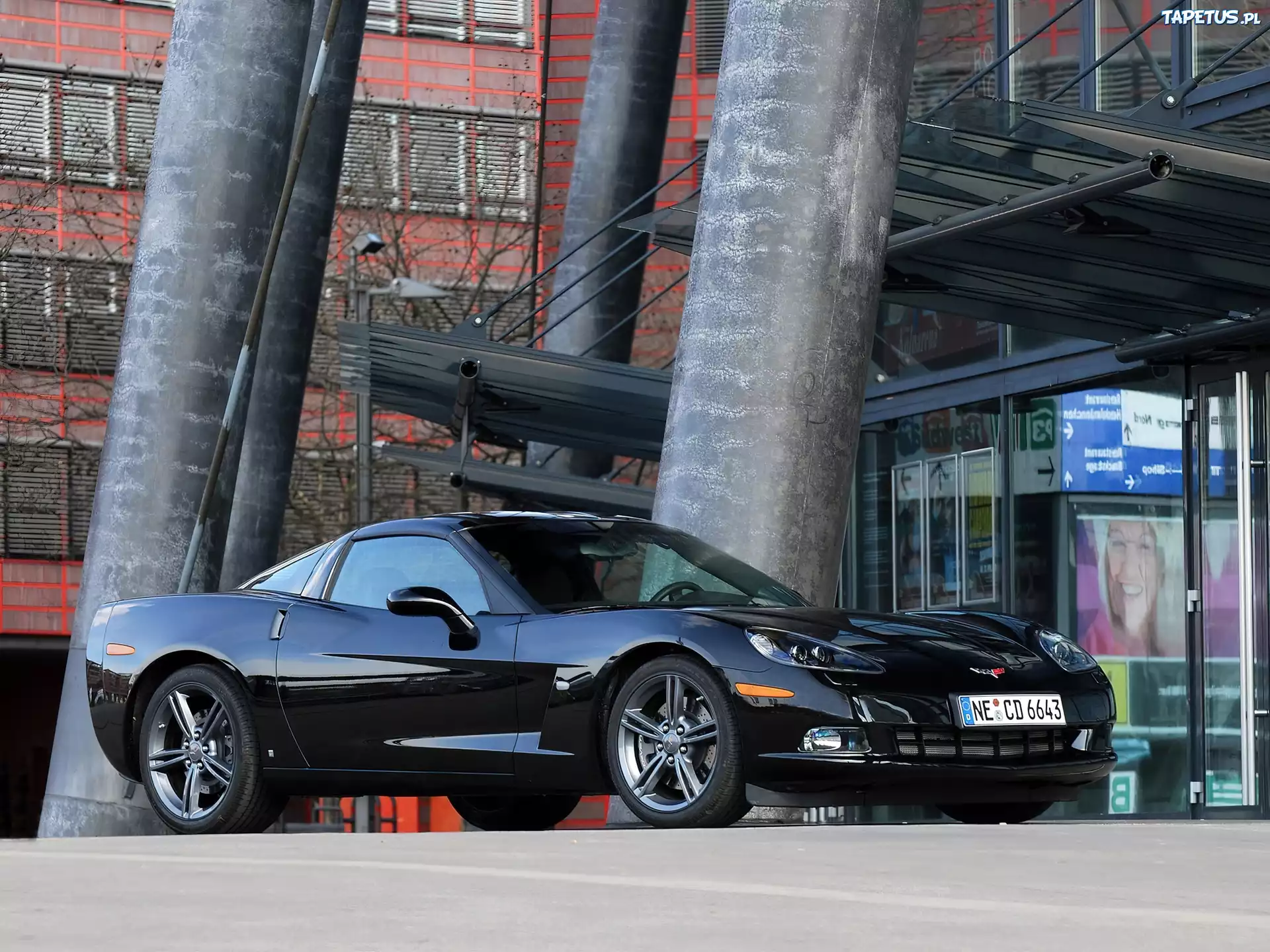 Czarny, Chevrolet Corvette, Z06