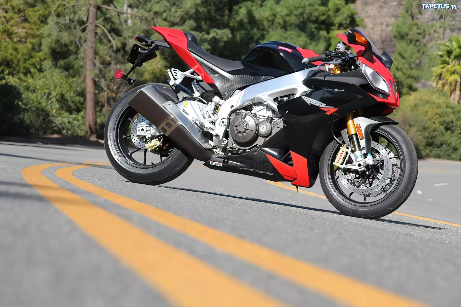 Aprilia RSV4, Rama, Układ, Wydechowy