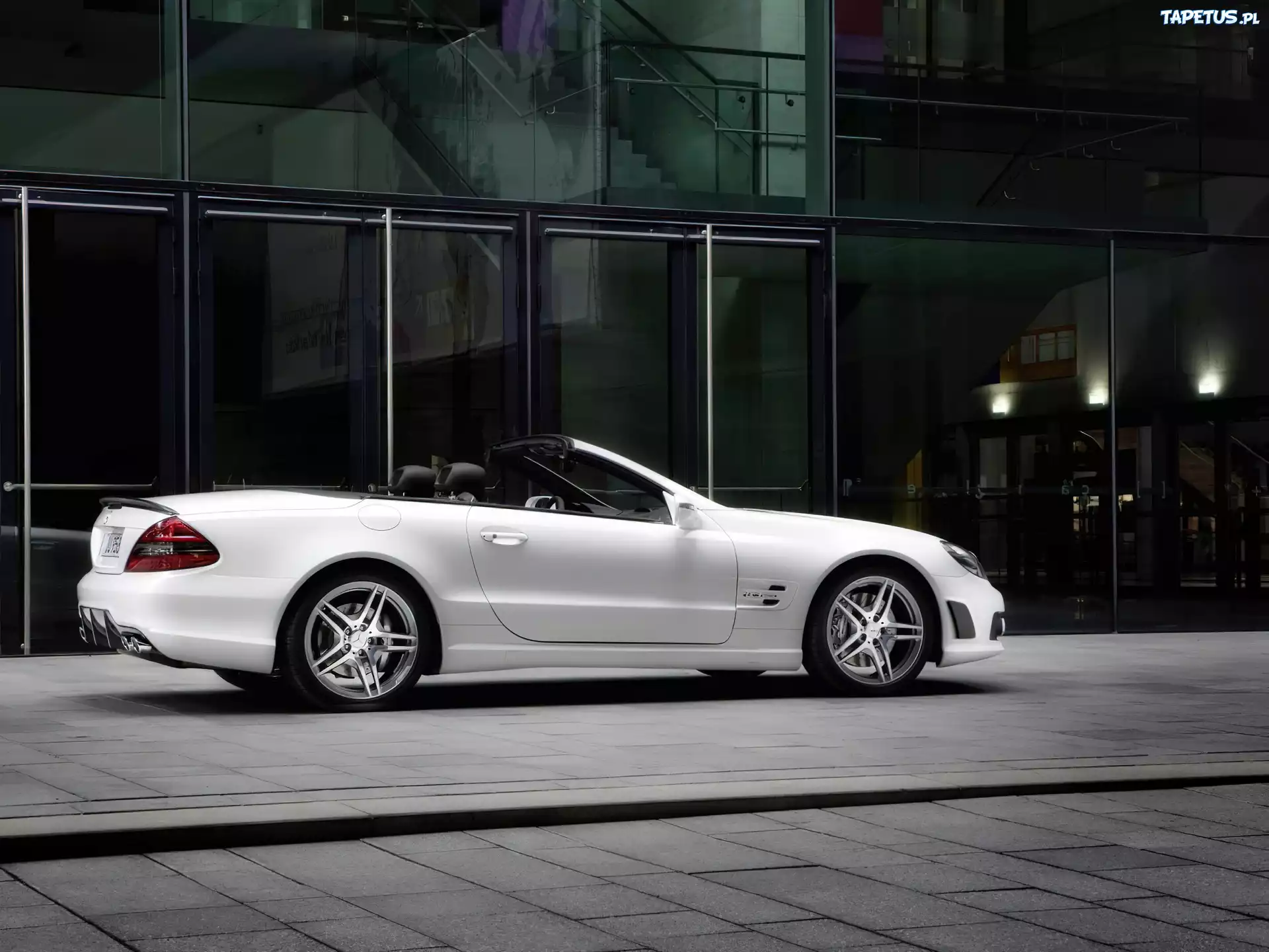 Biały, Mercedes SL, AMG