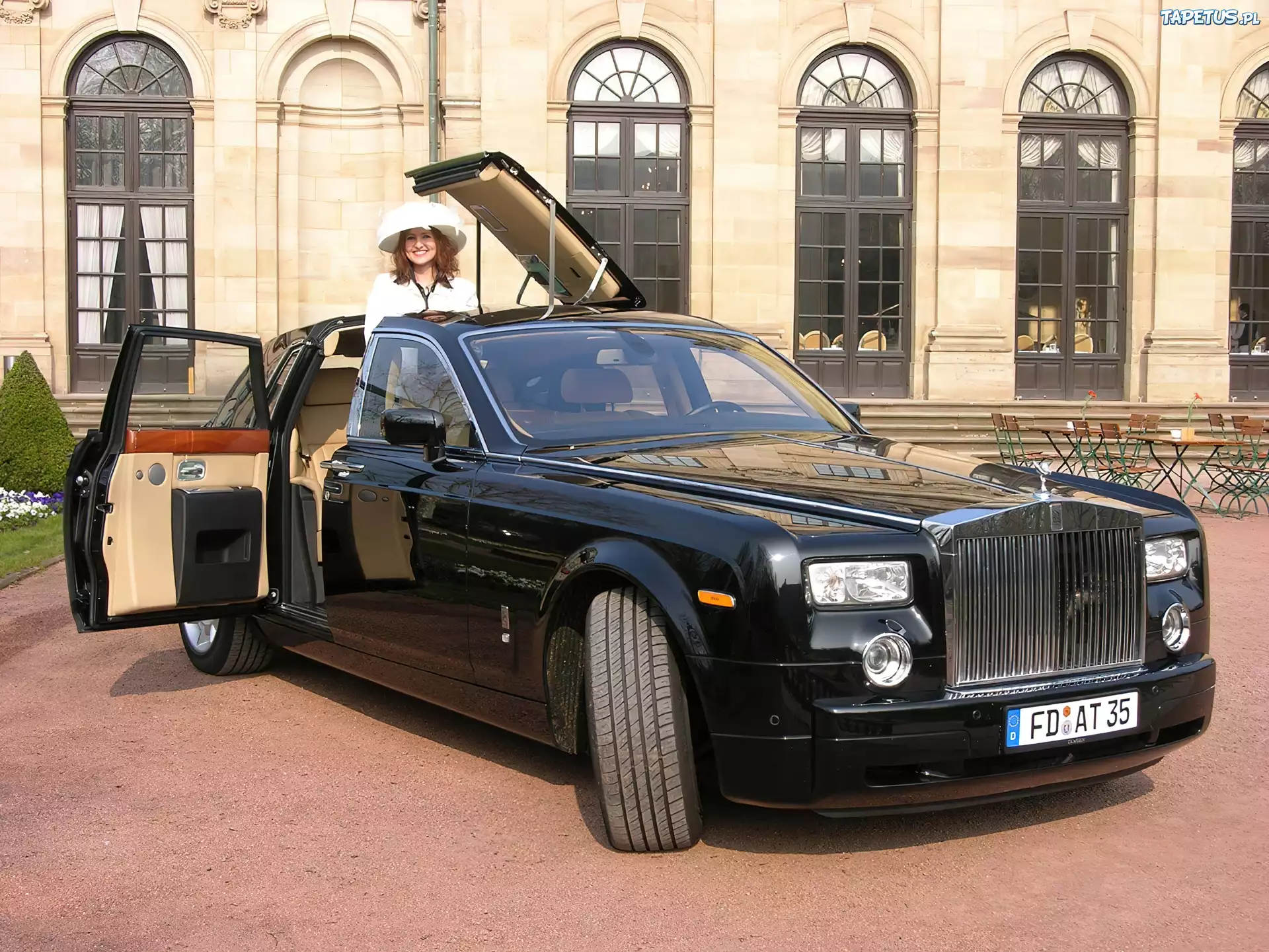 Rolls-Royce Phantom, Kobieta, Szyberdach