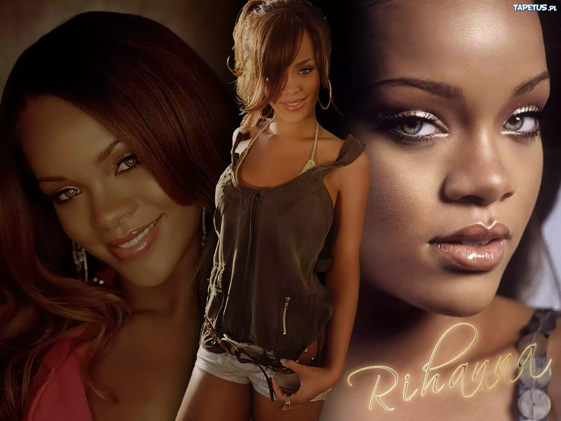 Robyn Rihanna Fenty, Duże, Oczy, Usta