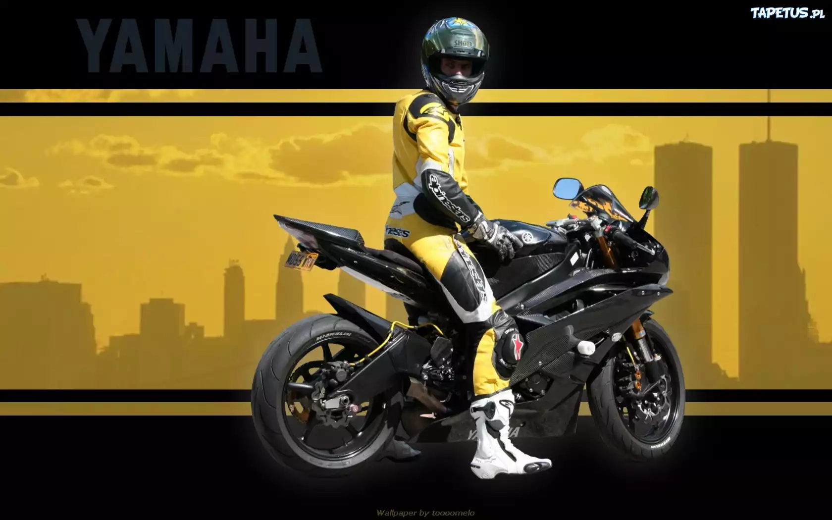Czarna, Yamaha R1, Alpinestars