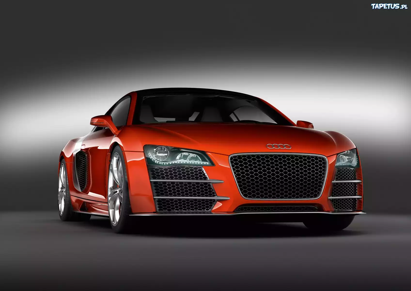 Pomarańczowe, Audi R8, Grill