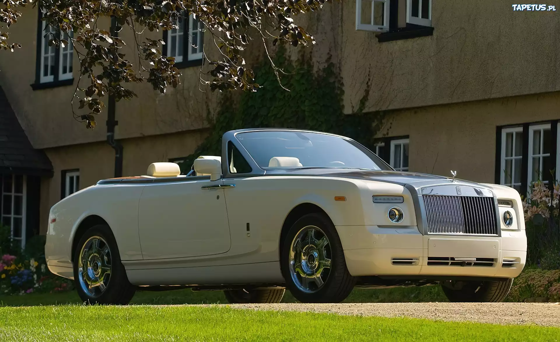 Biały, Rolls-Royce Phantom Drophead, Cabrio