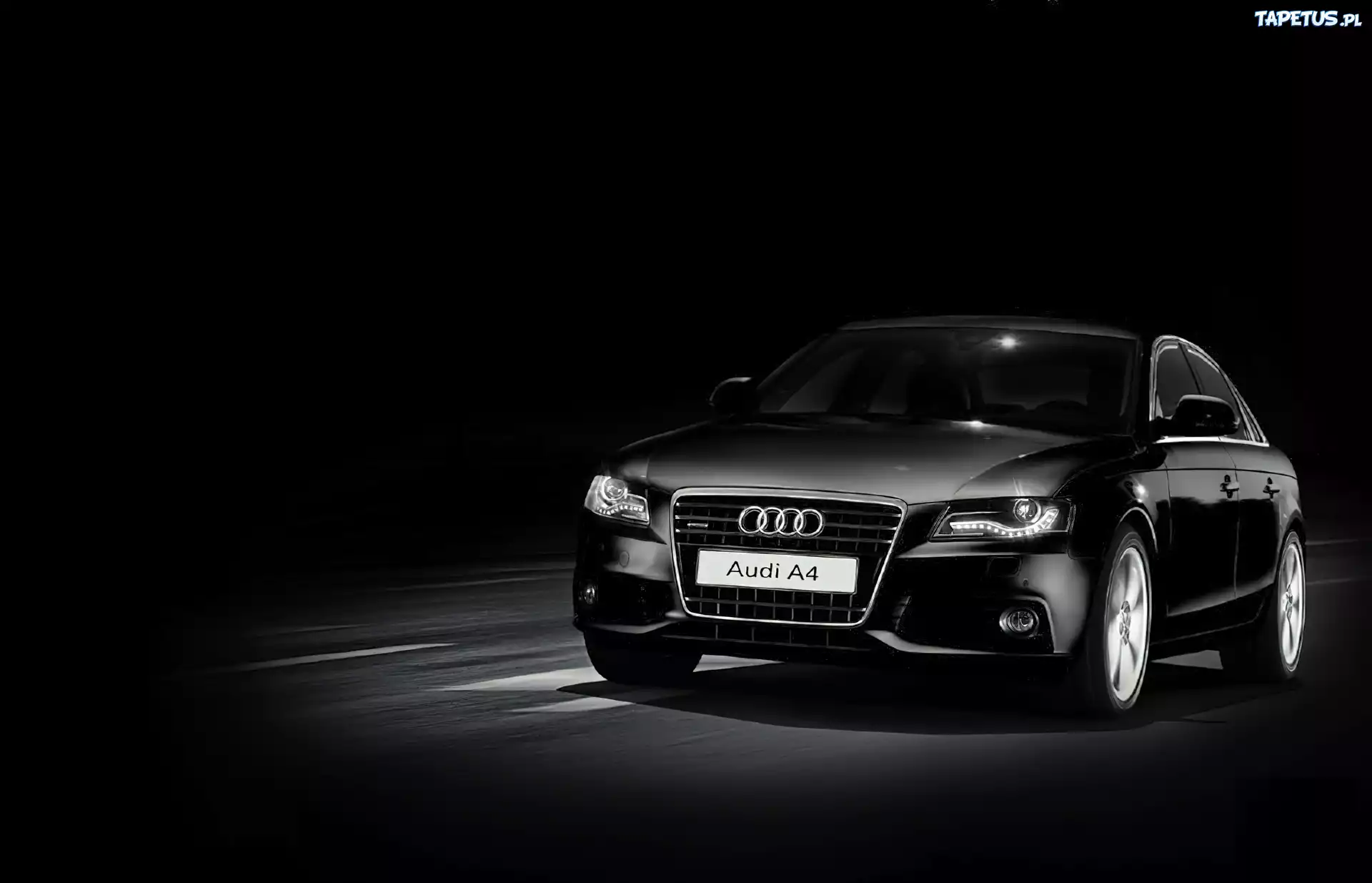 Czarne, Audi A4 B8, Światła, Dzienne