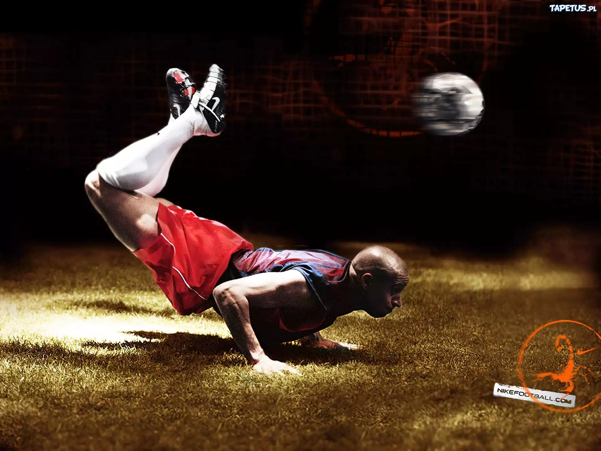 Nike, mężczyzna, sport, piłka, nożna