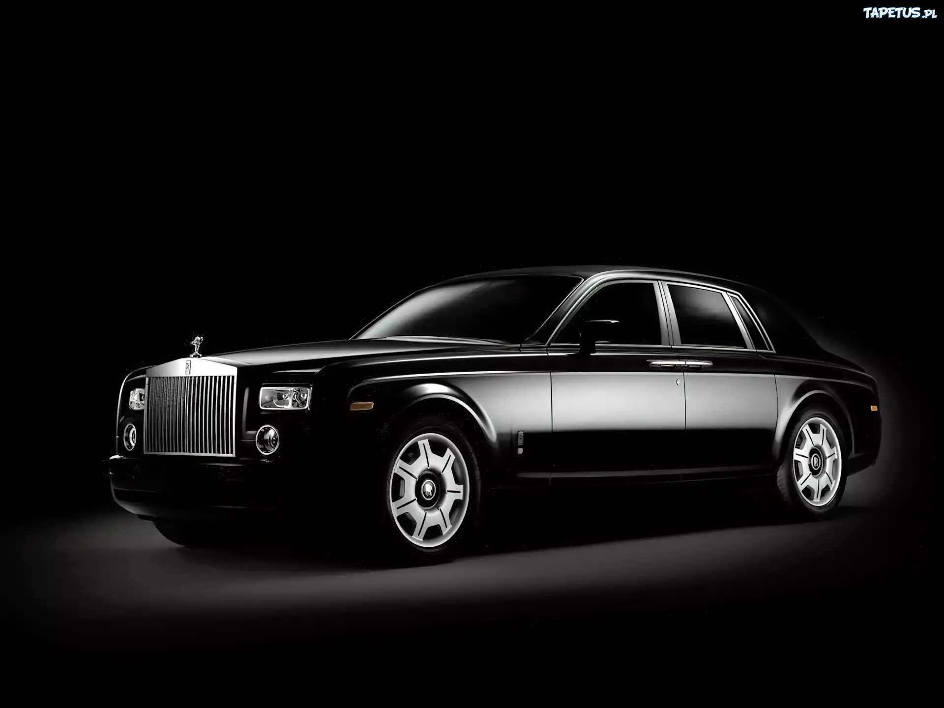 Czarny, Rolls-Royce Phantom, Elegancki