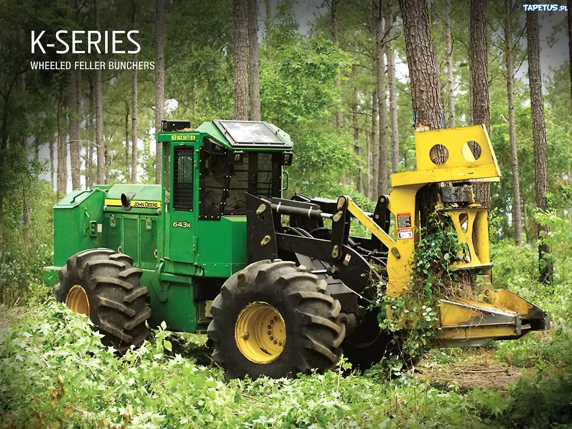 John Deere, K-Series, Wycinacz, Drzew