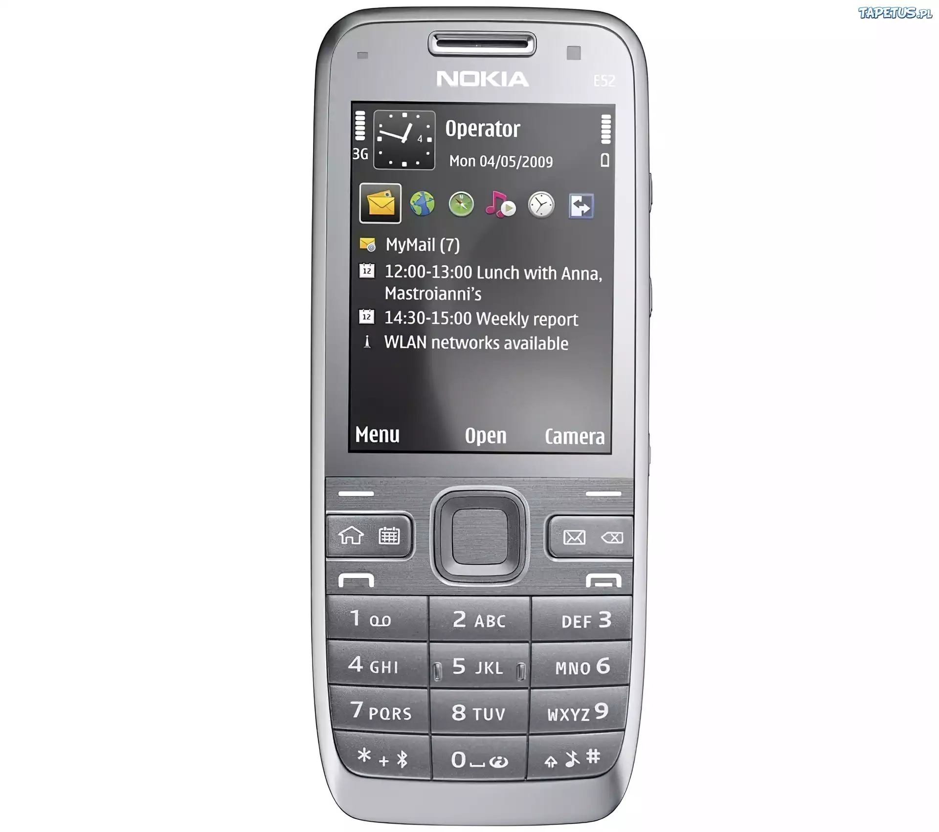 Nokia E52, Srebrna, 3G