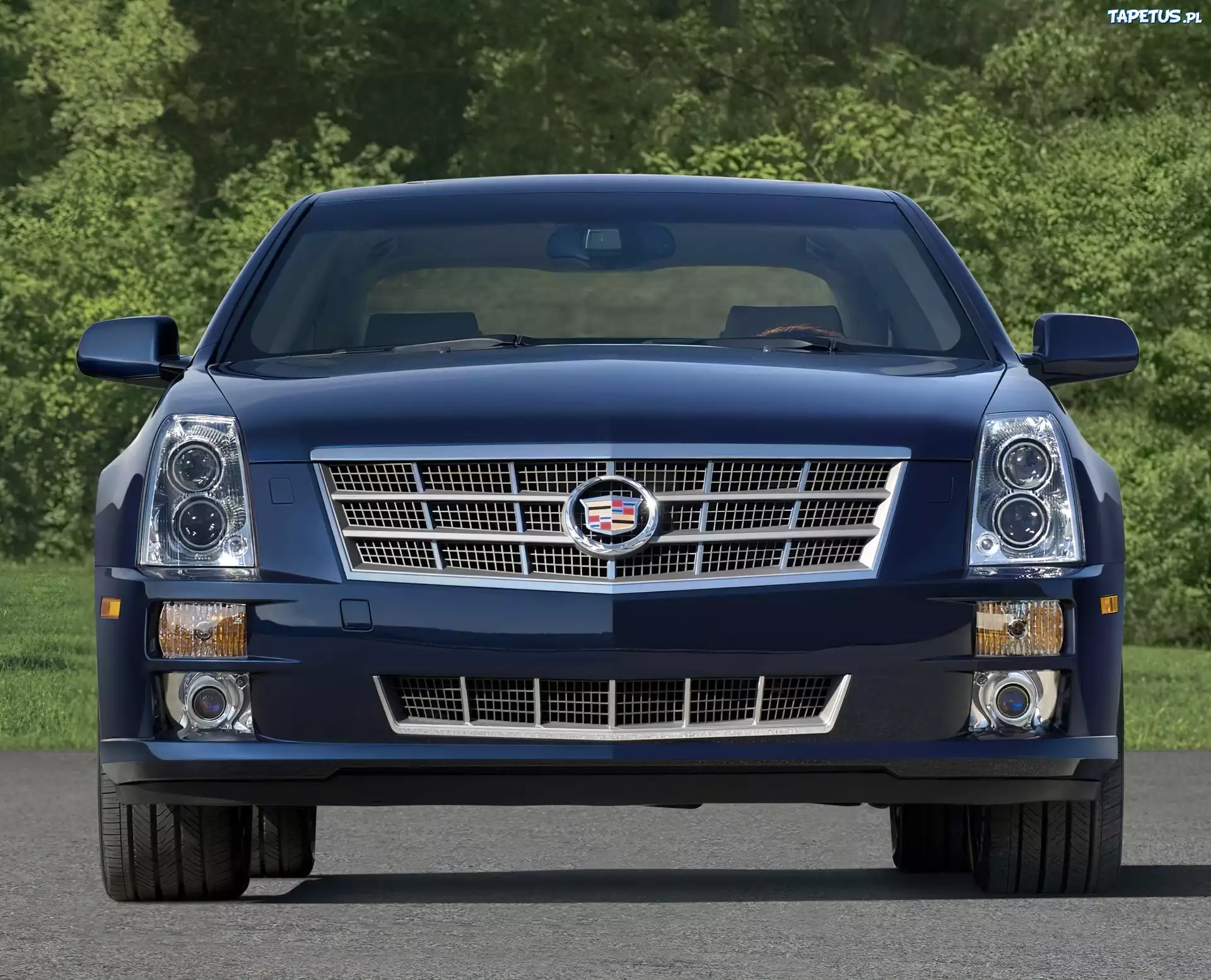Przód, Cadillac STS, Grill