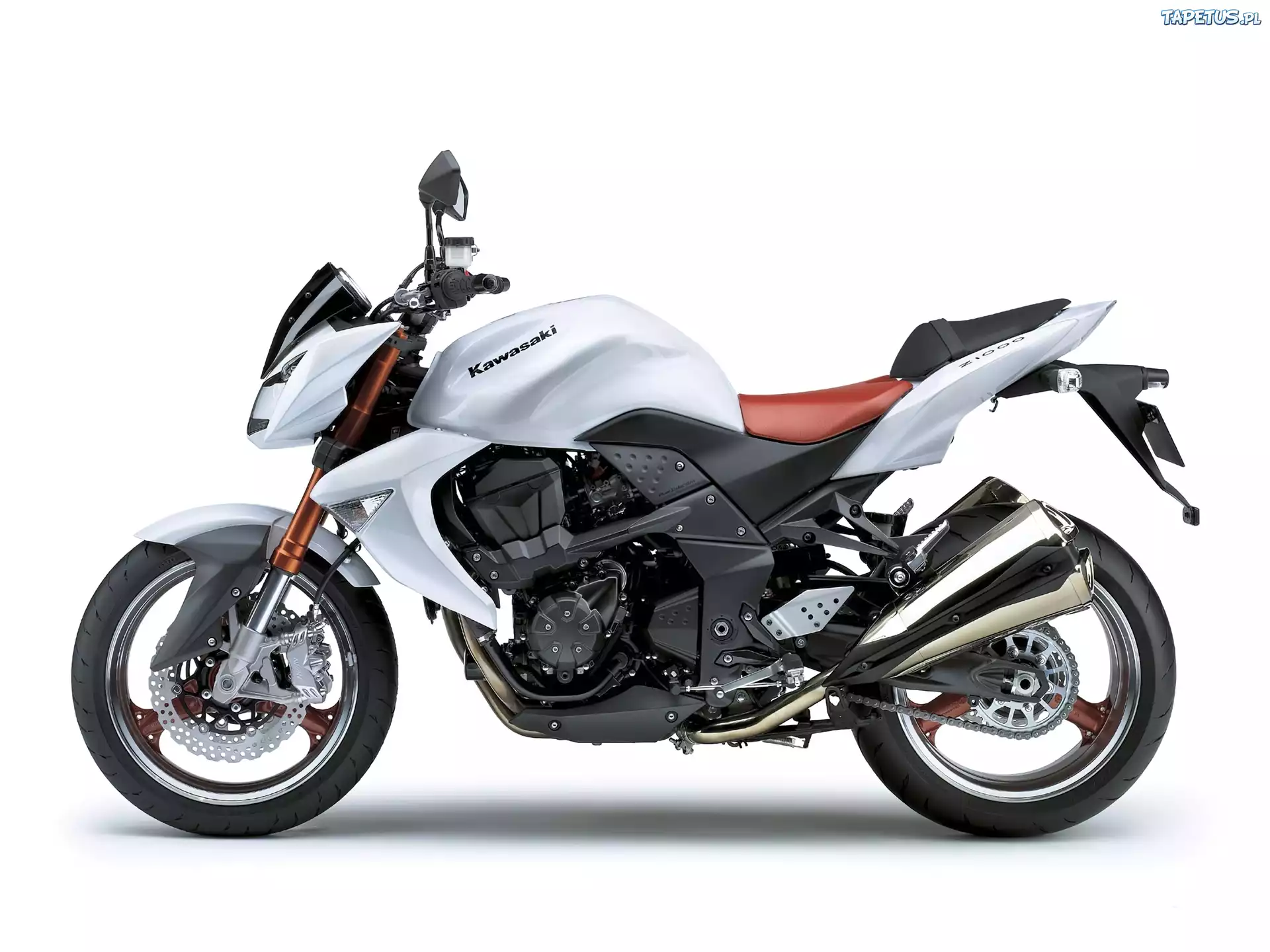 Kawasaki Z1000, Czarna, Rama
