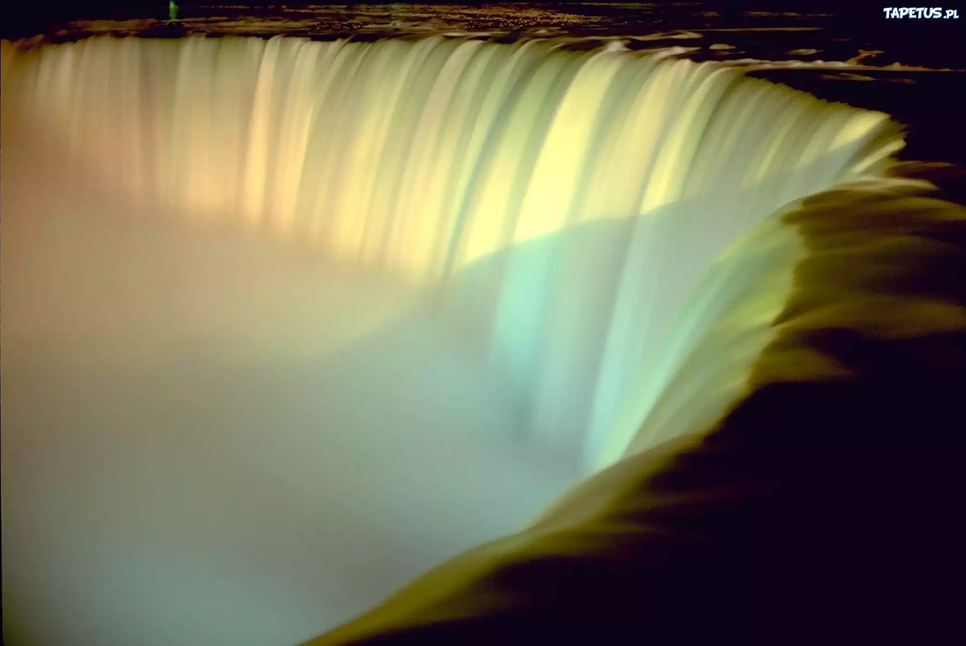 Niagara, Kanadyjska, Horsehoe, Spieniona, Woda