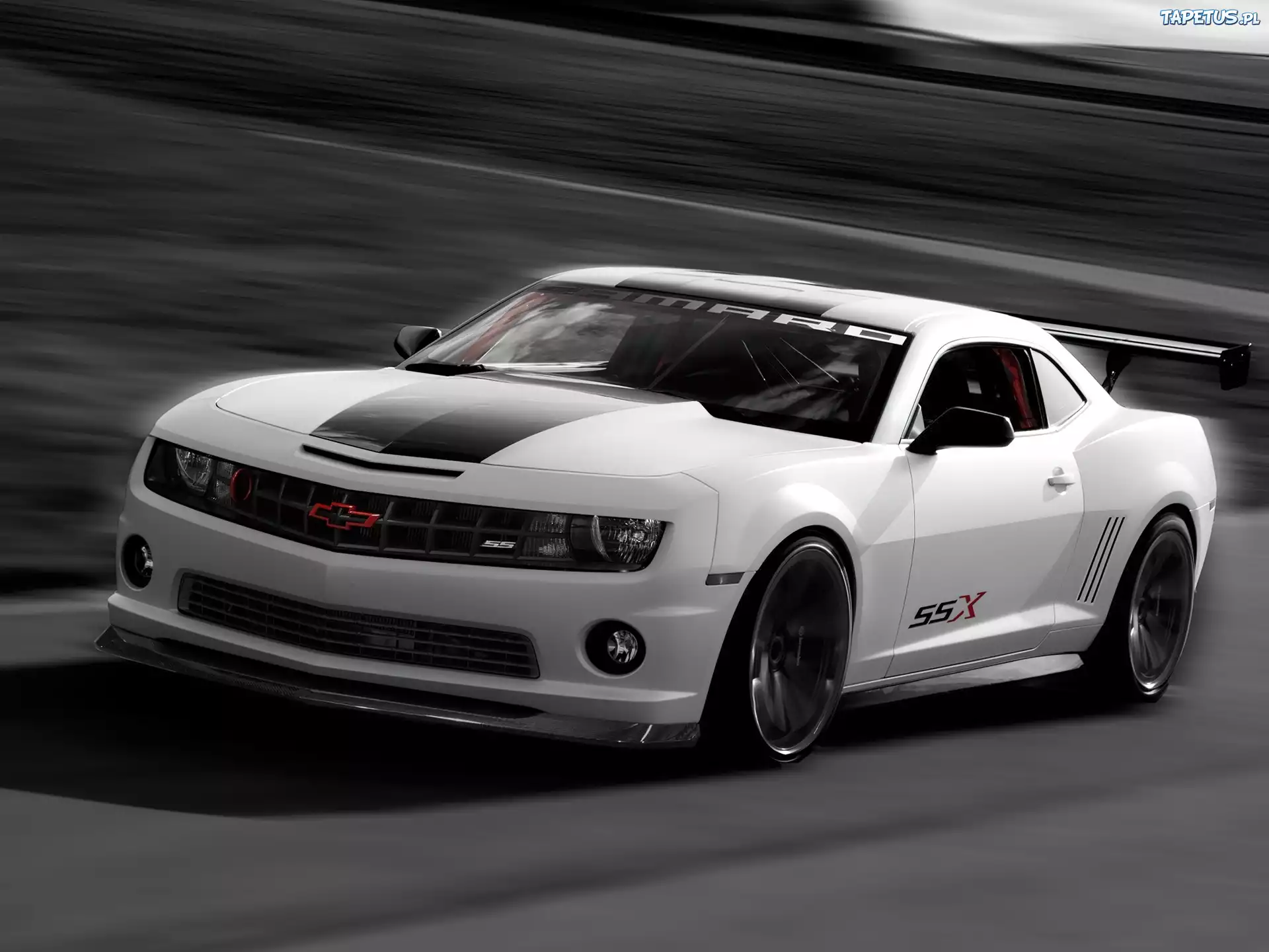 Biały, Chevrolet Camaro, SSX