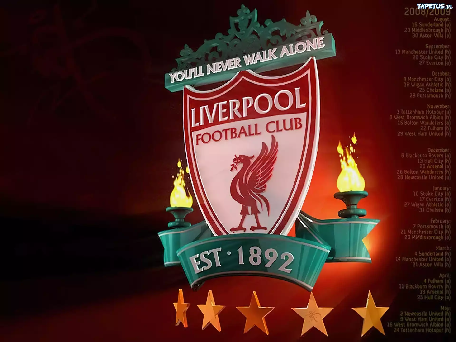 Liverpool, Kalendarium