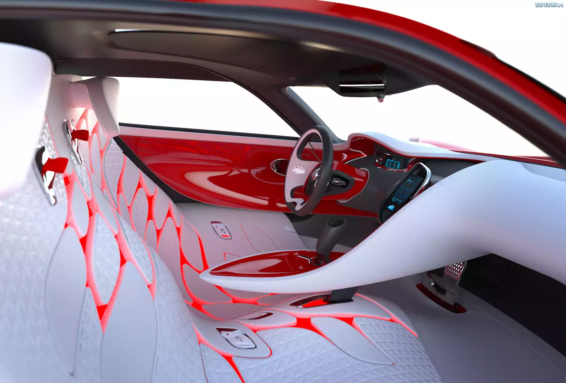 Renault Dezir, Futurystyczne, Wnętrze