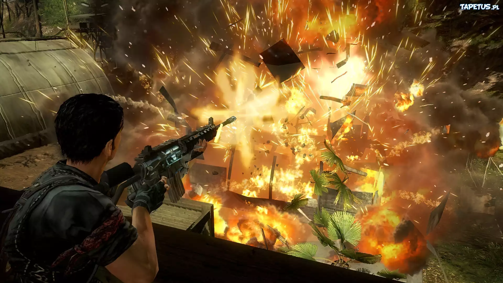 Just Cause 2, Ostrzał, Wioski