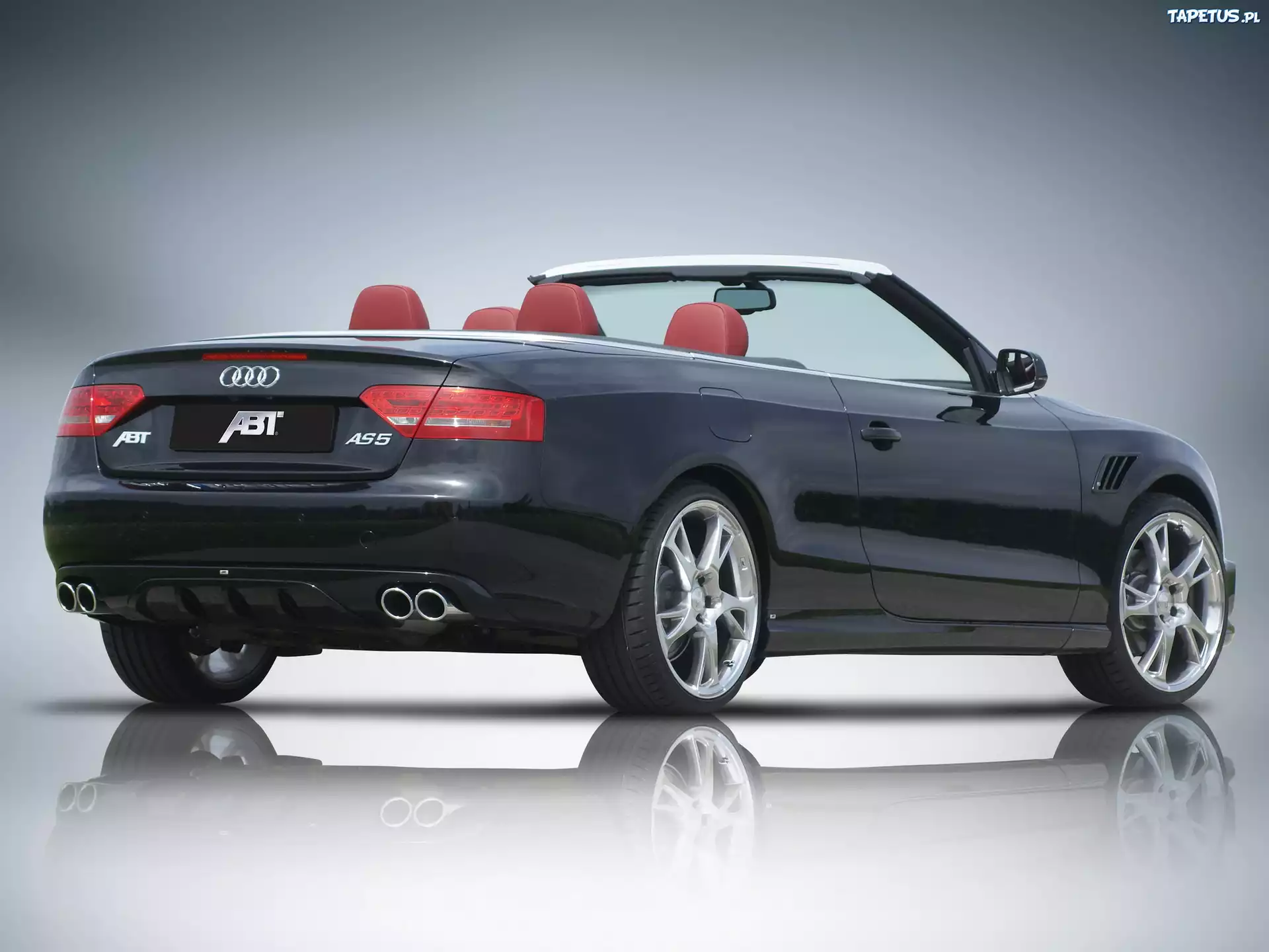Audi AS5, Czerwone, Skóry
