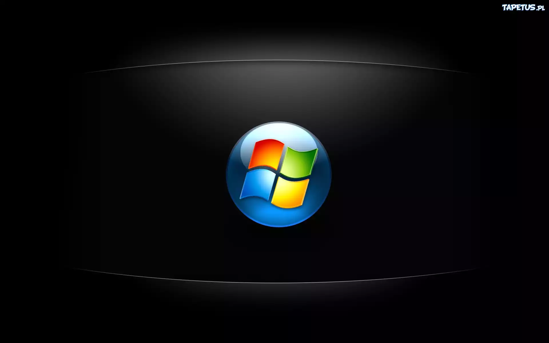 Windows, Czarny, Ekran, Logo
