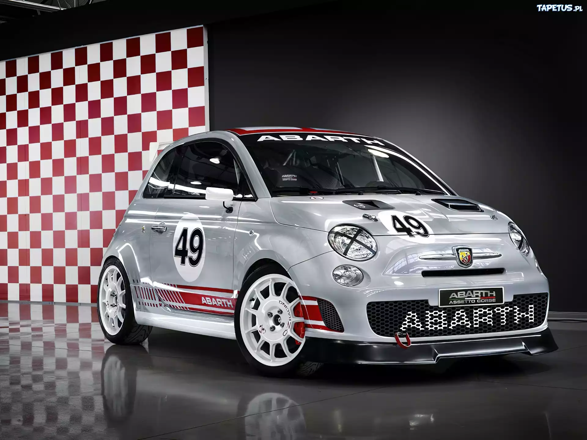 Abarth 500, Szachownica, Numer, Startowy