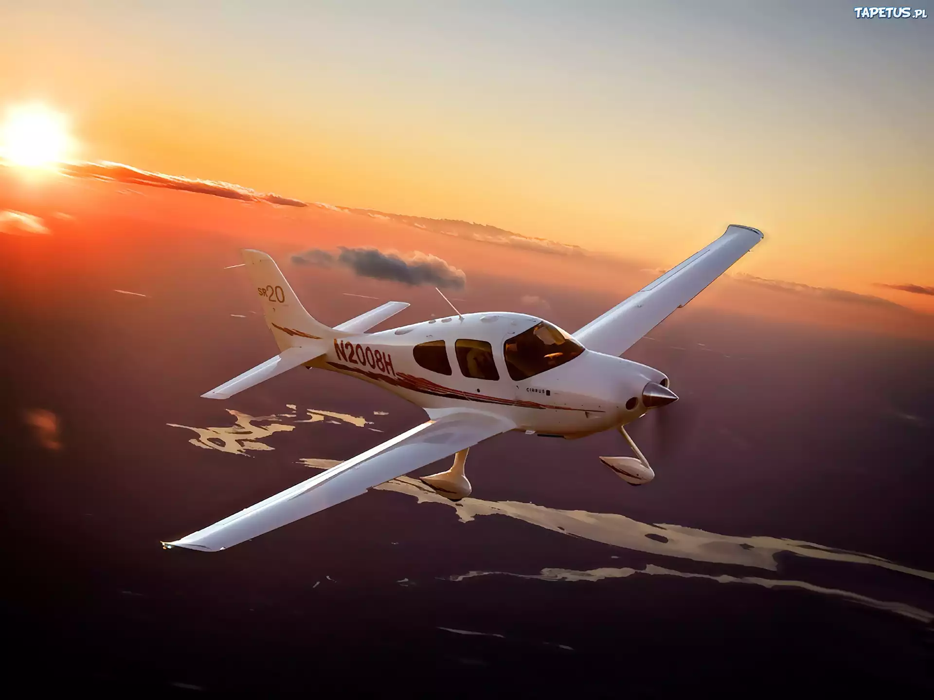 Cirrus SR20, Zachód, Słońca