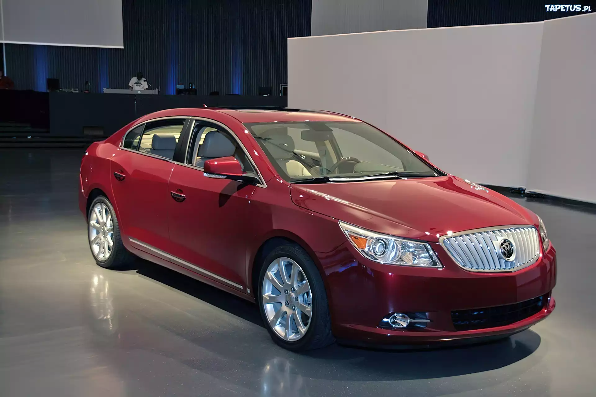 Bordowy, Buick LaCrosse, Salon