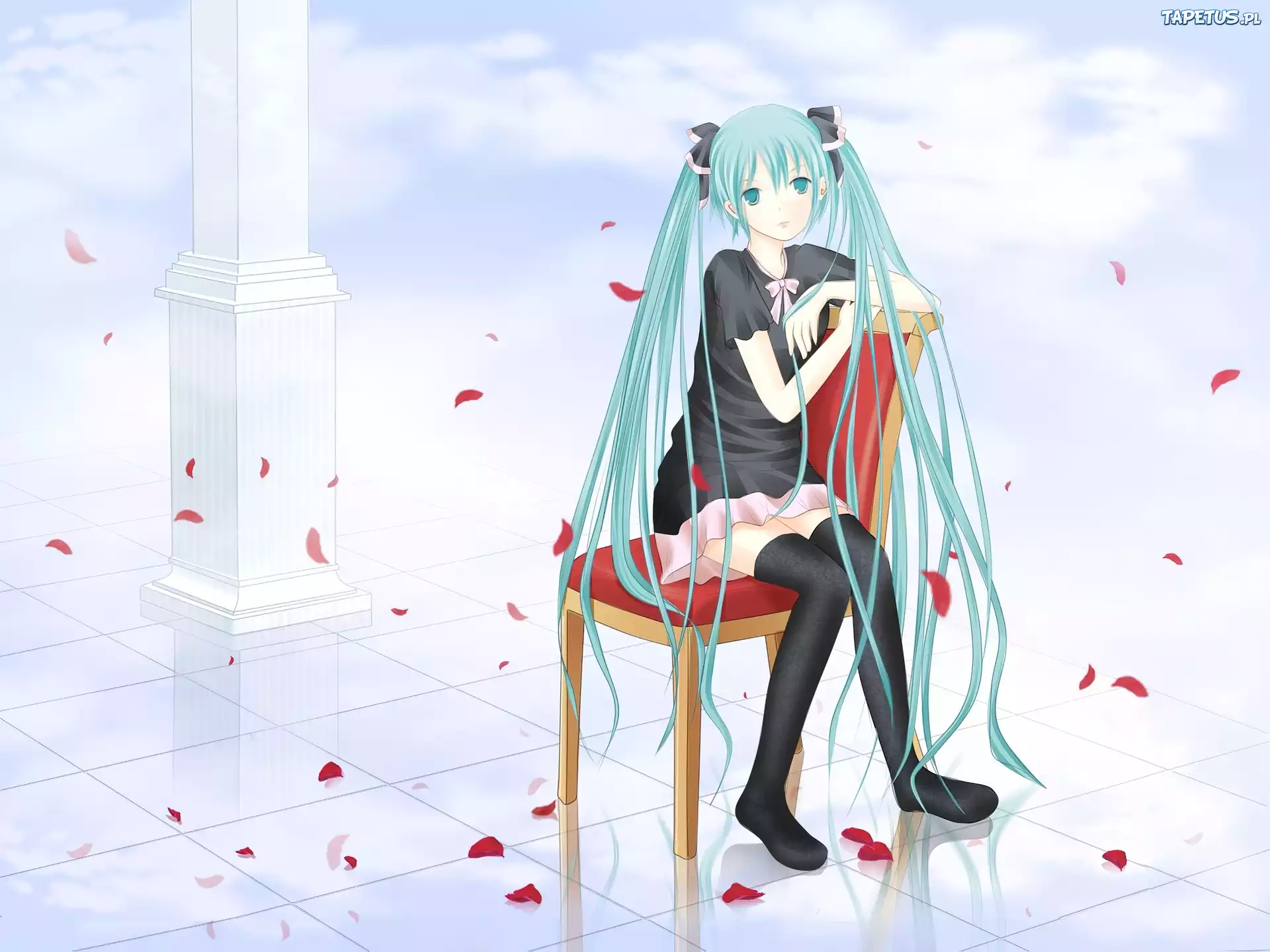 Miku Hatsune, Krzesło, Płatki kwiatów