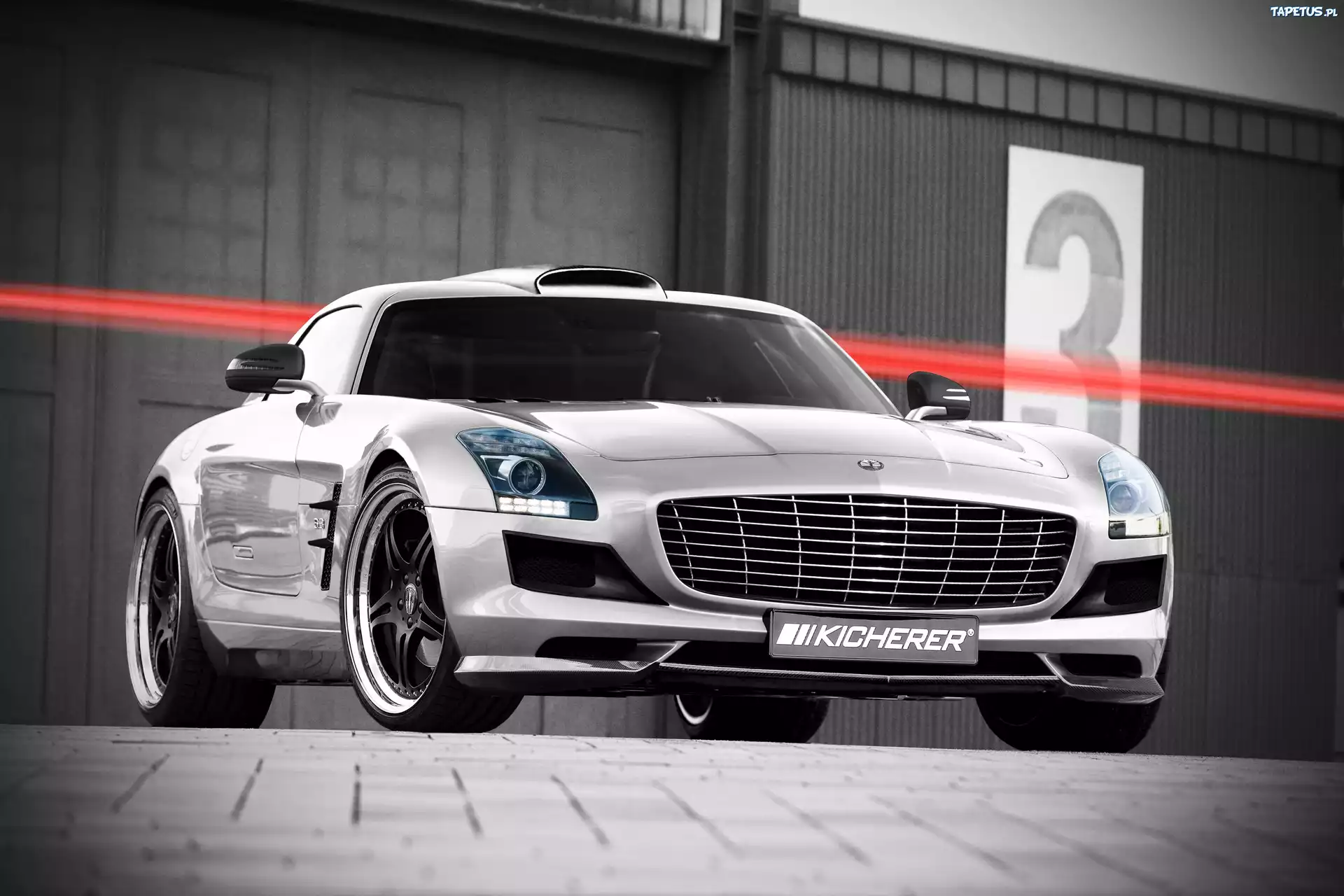 Mercedes SLS, Grill, Kicherer