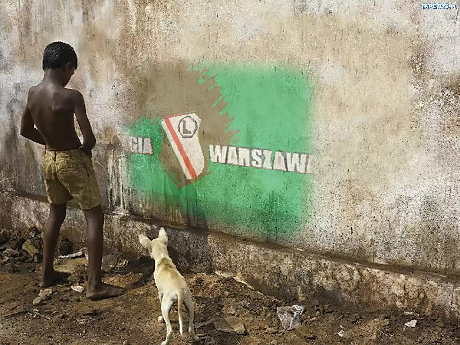 Chłopak, Graffiti, Legia