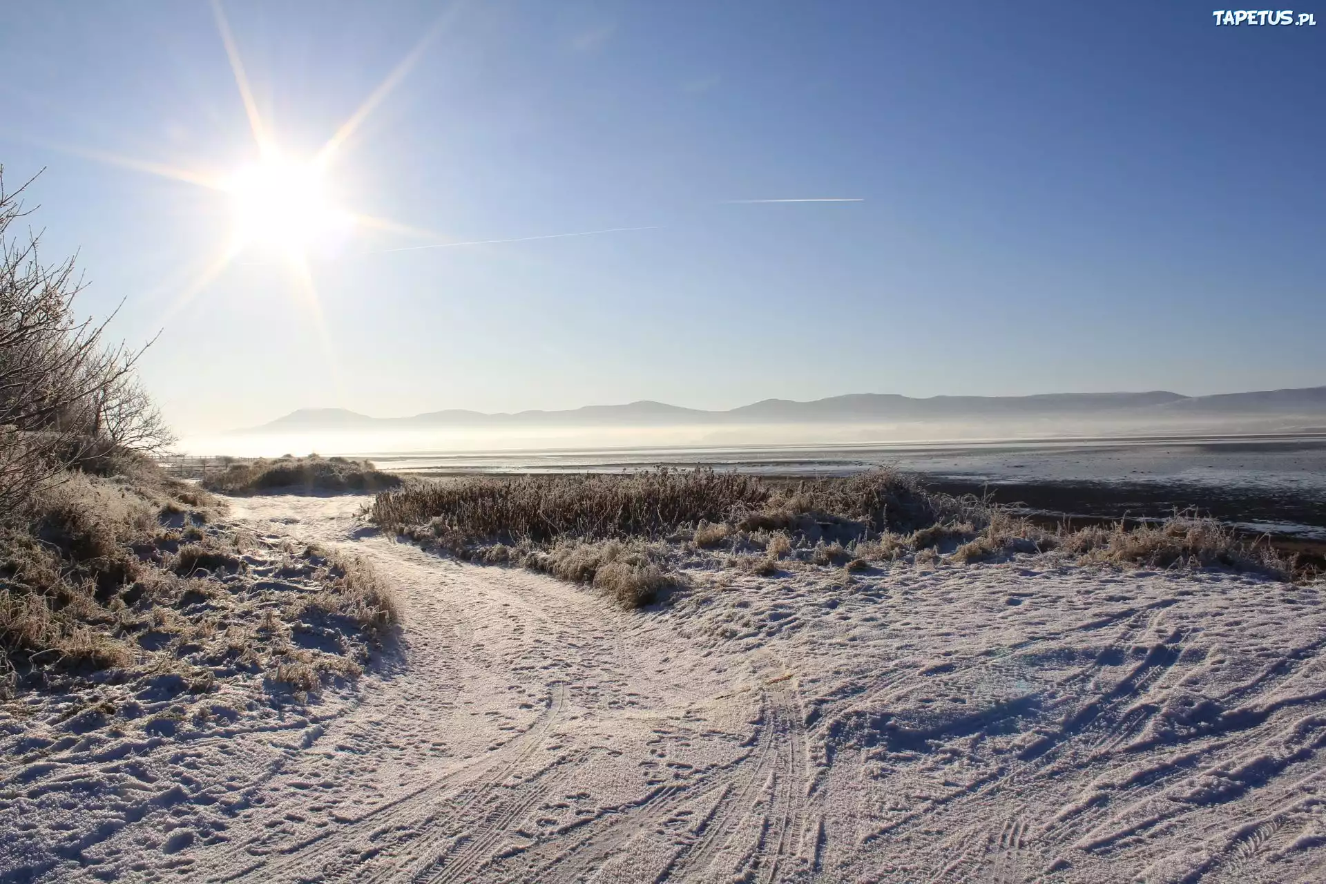 Sligo Strandhill, Szron, Promienie, Słońca