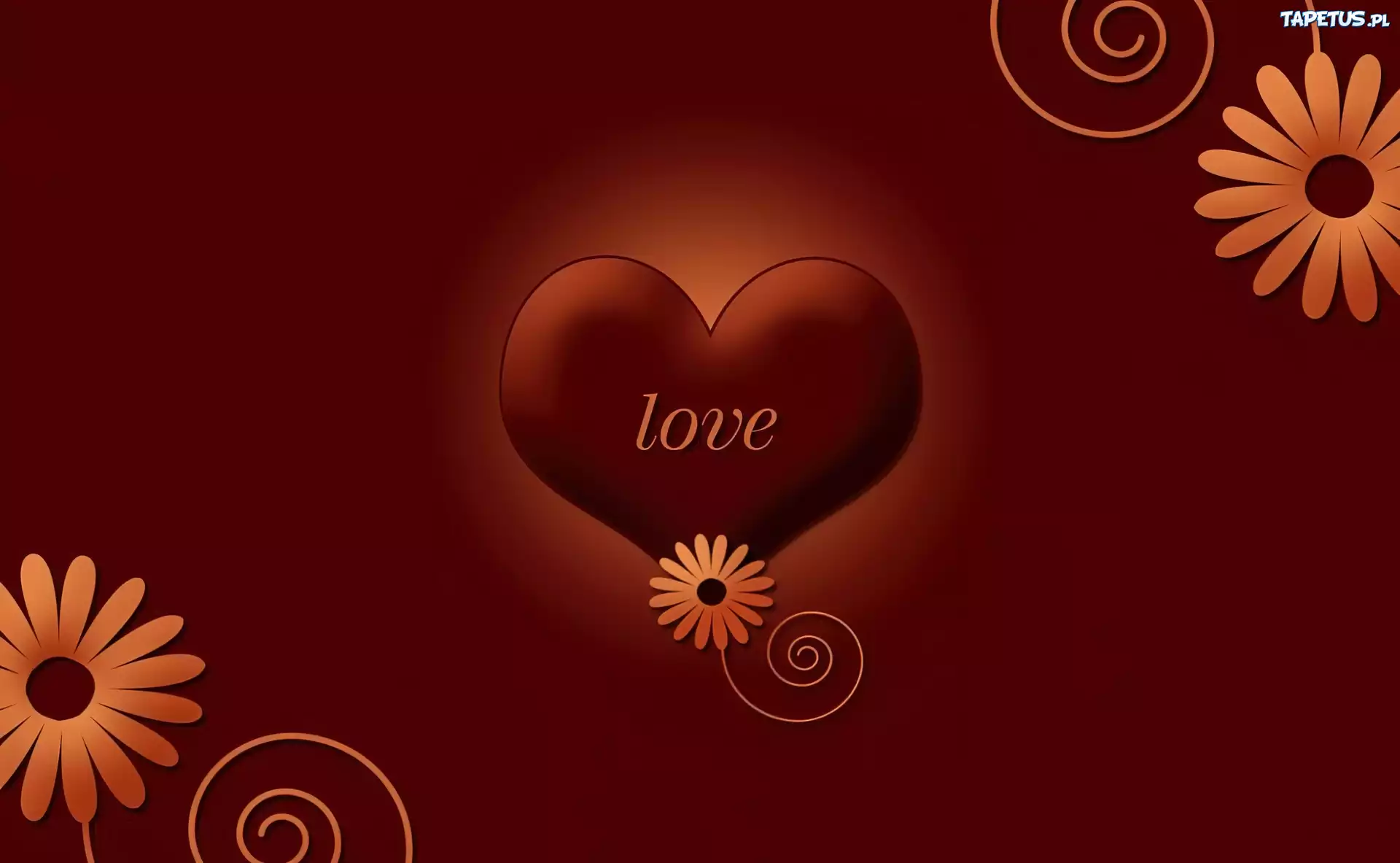 Serce, Love, Kwiatki