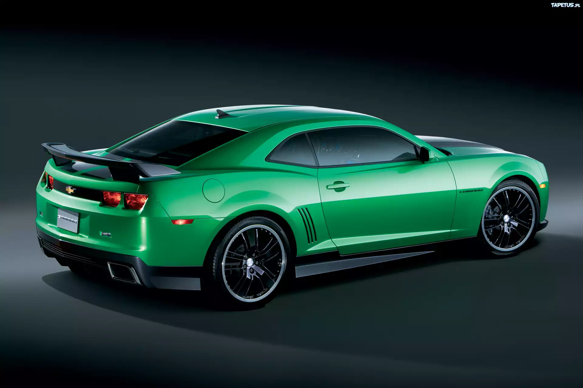Zielony, Chevrolet Camaro, Muscle, Car