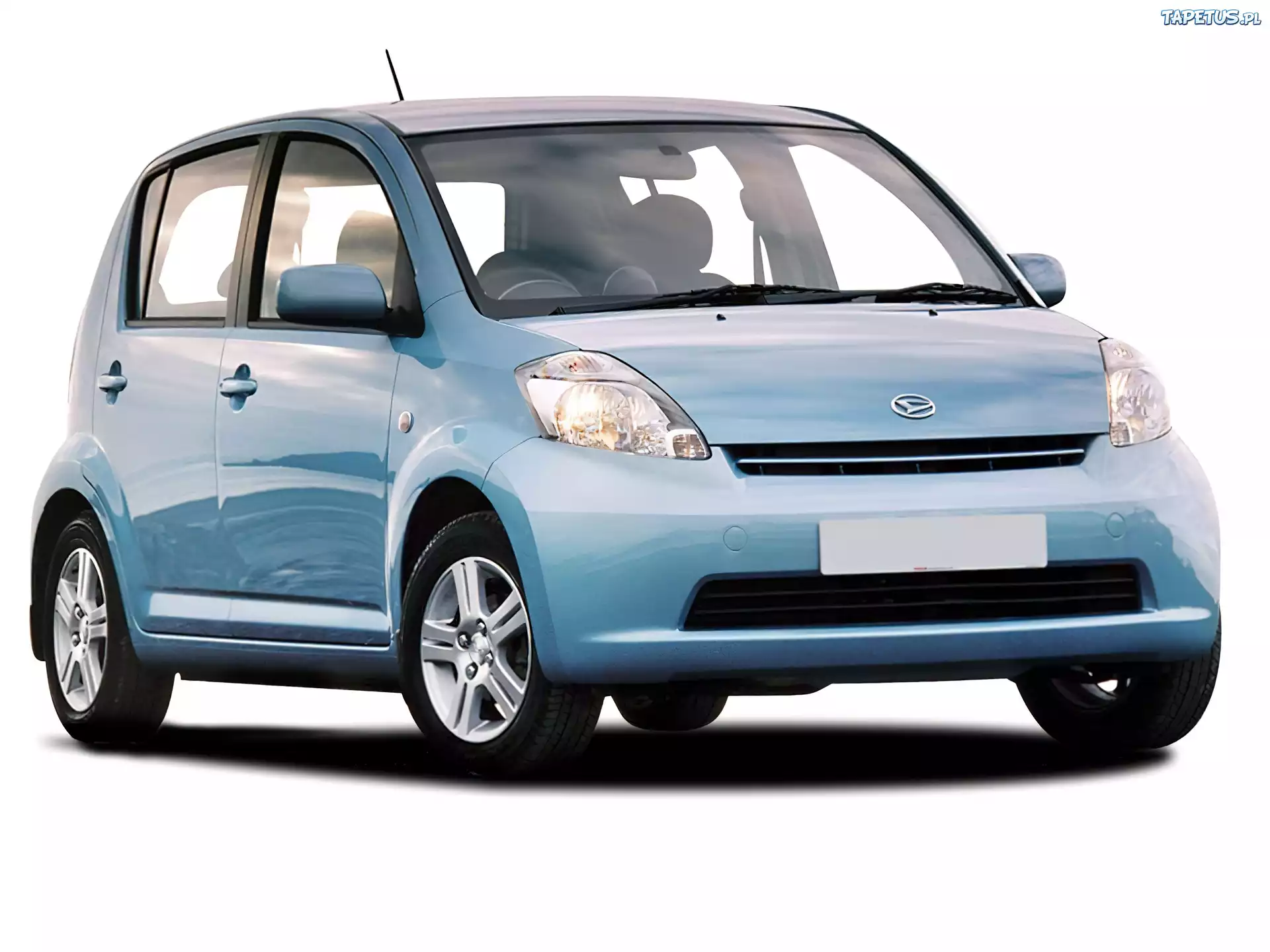 Błękitny, Daihatsu Sirion, Zderzak, Przód