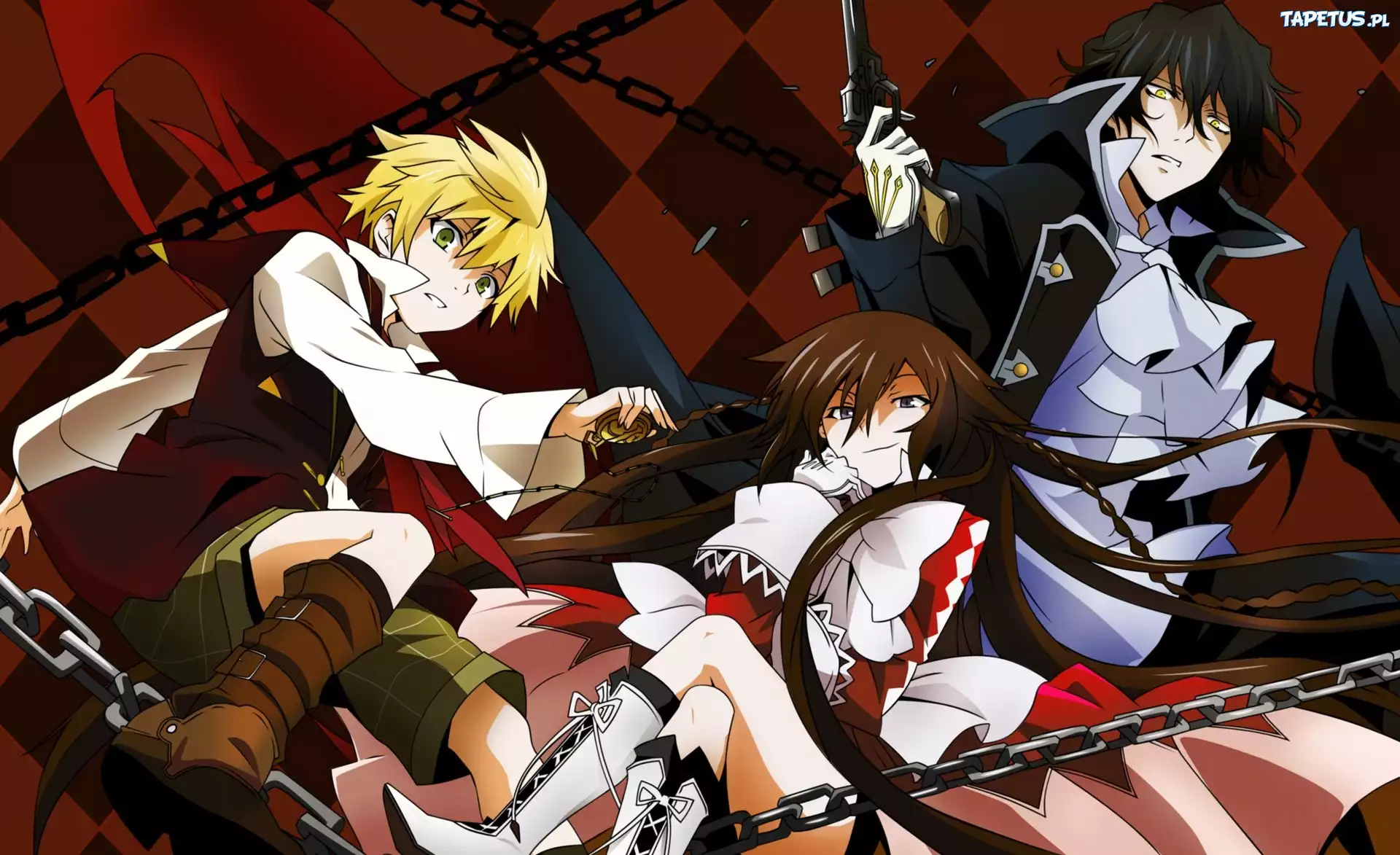 Pandora Hearts, Oz, Raven, Gilbert, Alice