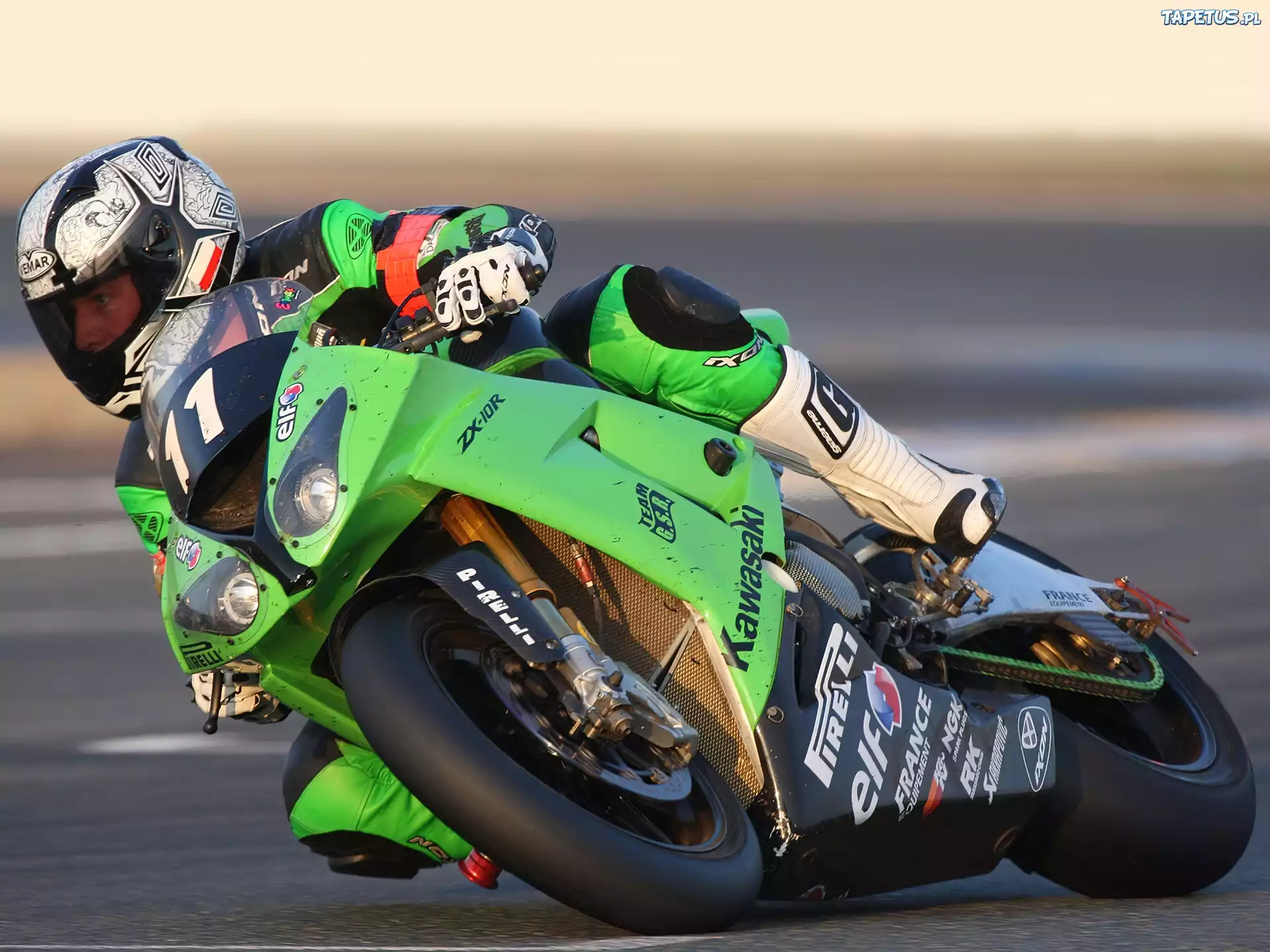 Kawasaki Ninja ZX-10R, Zielony, Łańcuch