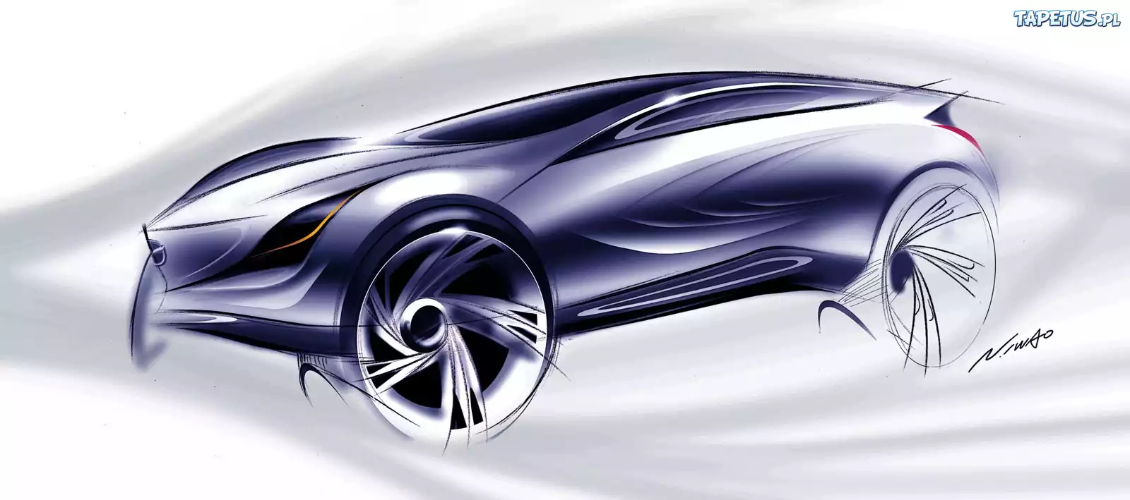Kazamai, Mazda, Projekt, Szkic