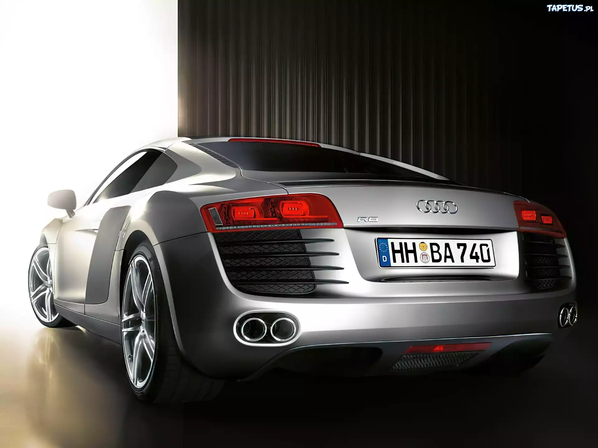 Audi R8, Końcówki, Wydechu