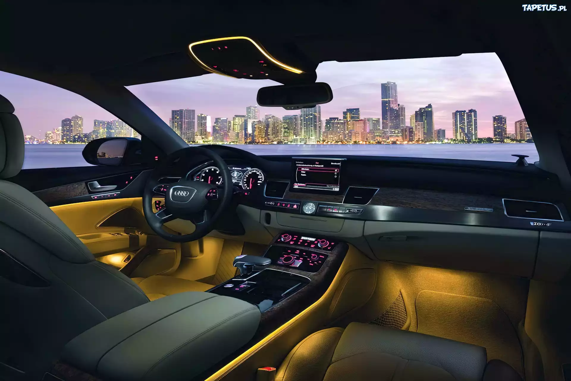 Audi A8 D4, Wnętrze, Podświetlenie