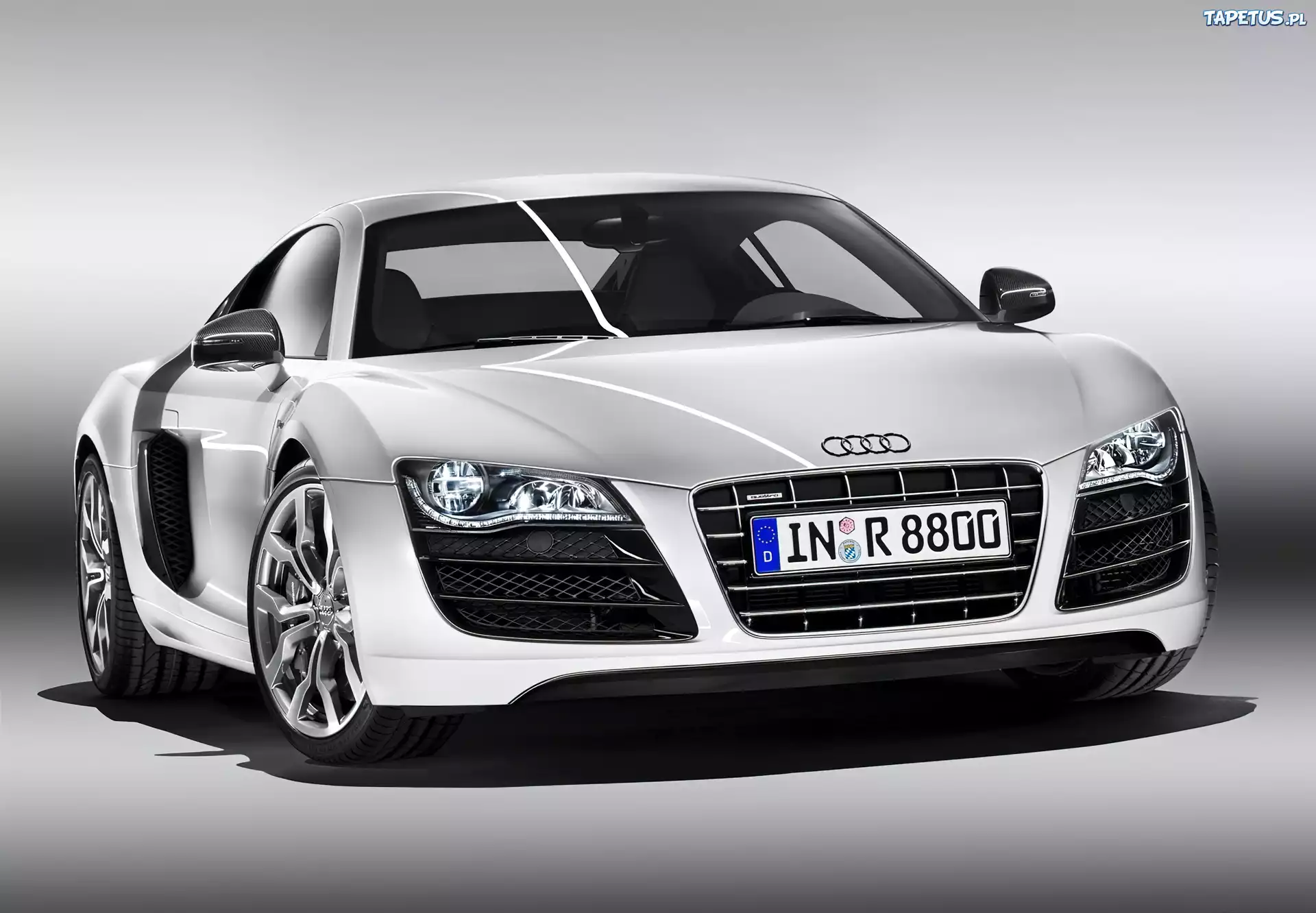 Audi R8, Biała, Maska