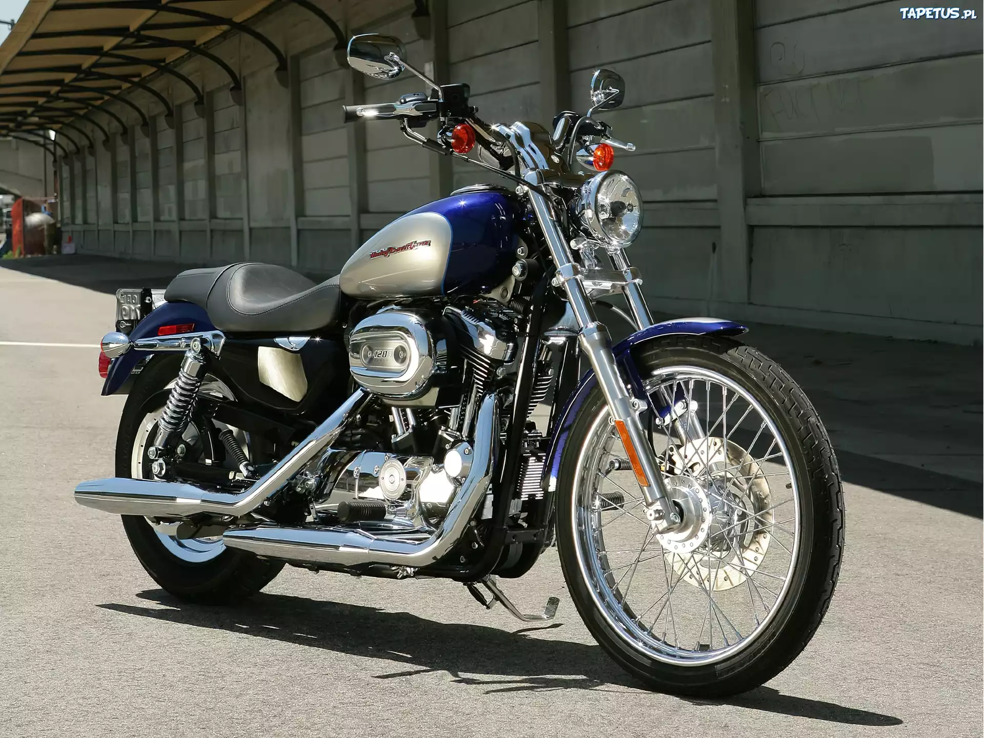 Harley Davidson XL1200C, Lusterka, Odblaski