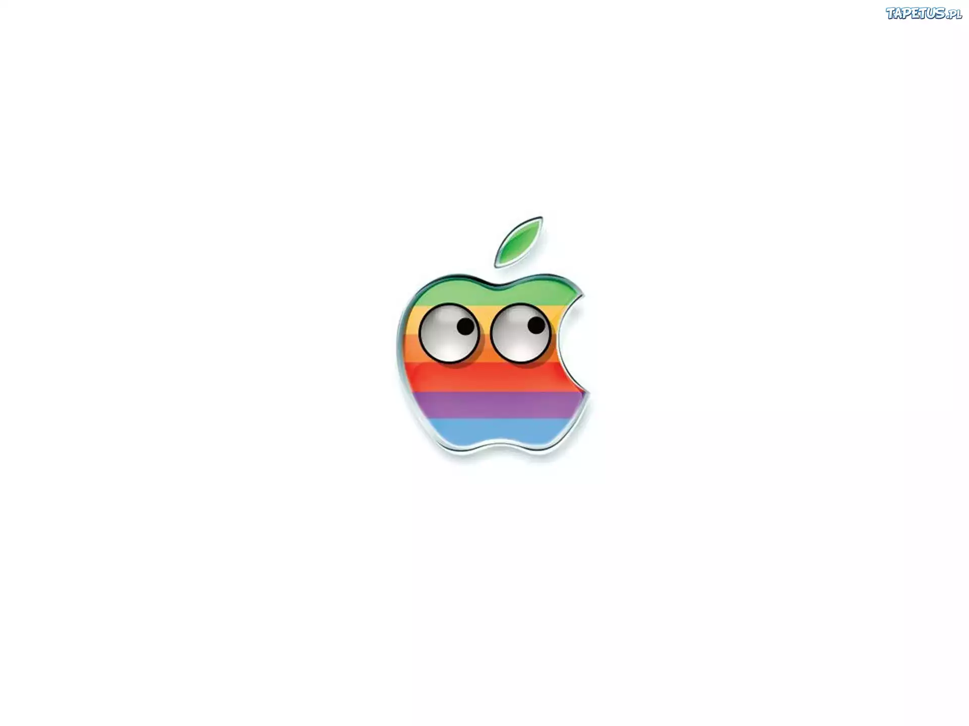 Kolorowe, Logo, Apple, Oczy