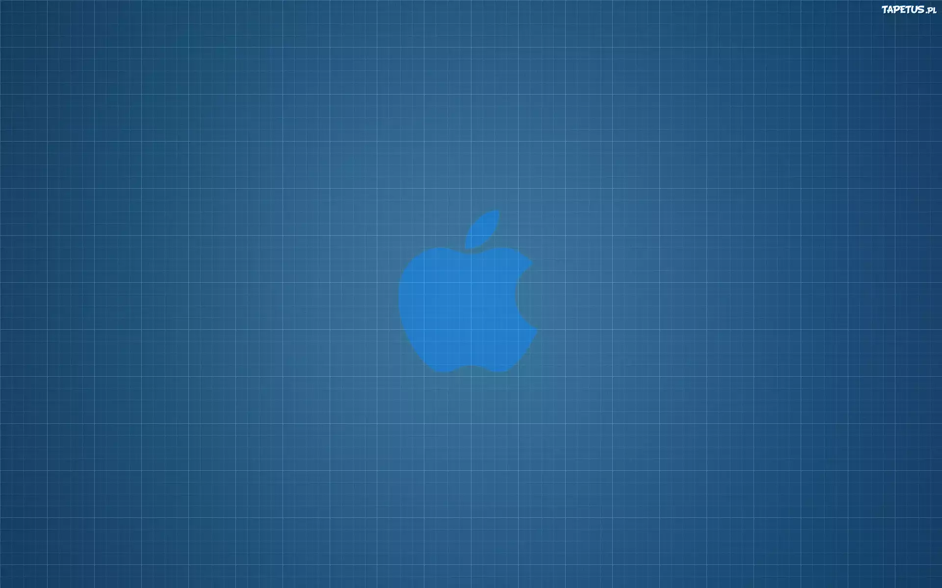 Apple, Logo, Niebieskie, Tło