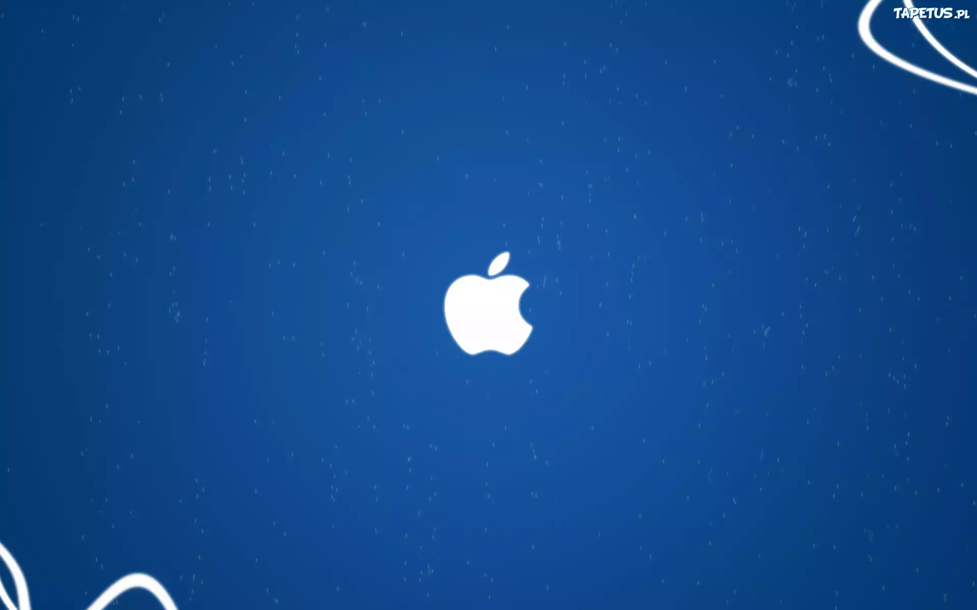 Apple, Logo, Niebieskie, Tło