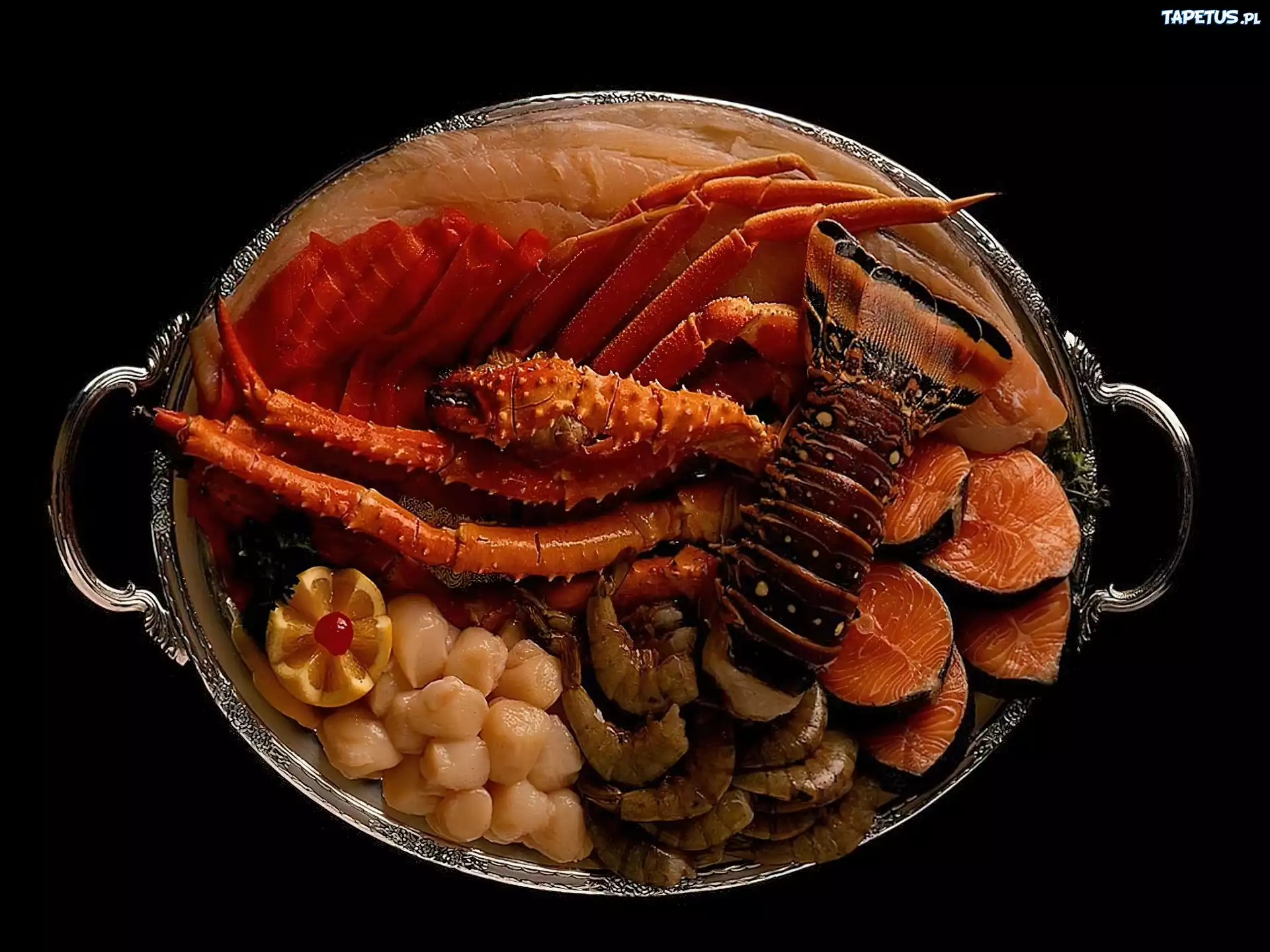 Srebrna, Patera, Owoce, Morza