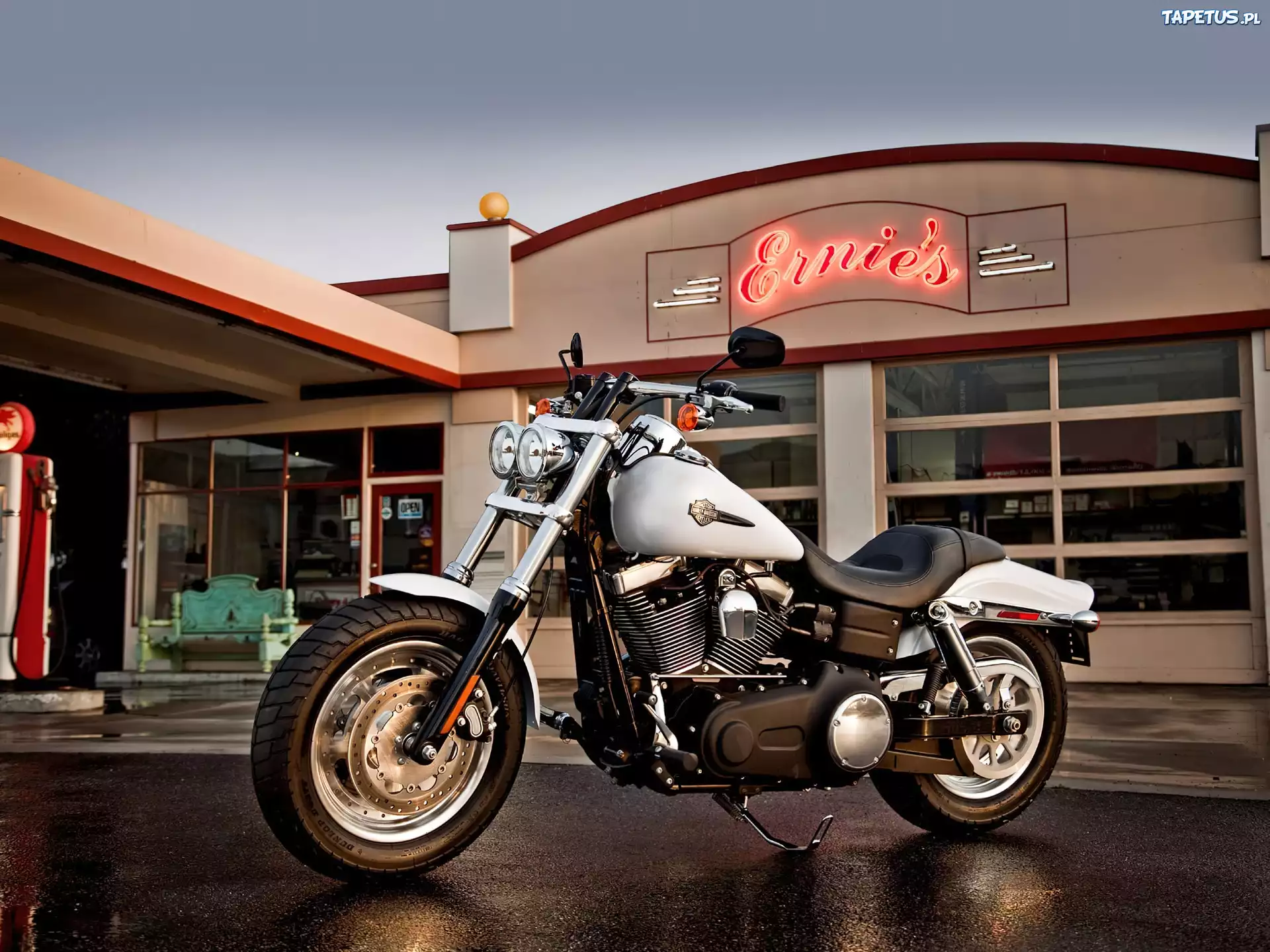 Harley Davidson Fat Bob, Podwójna, Lampa
