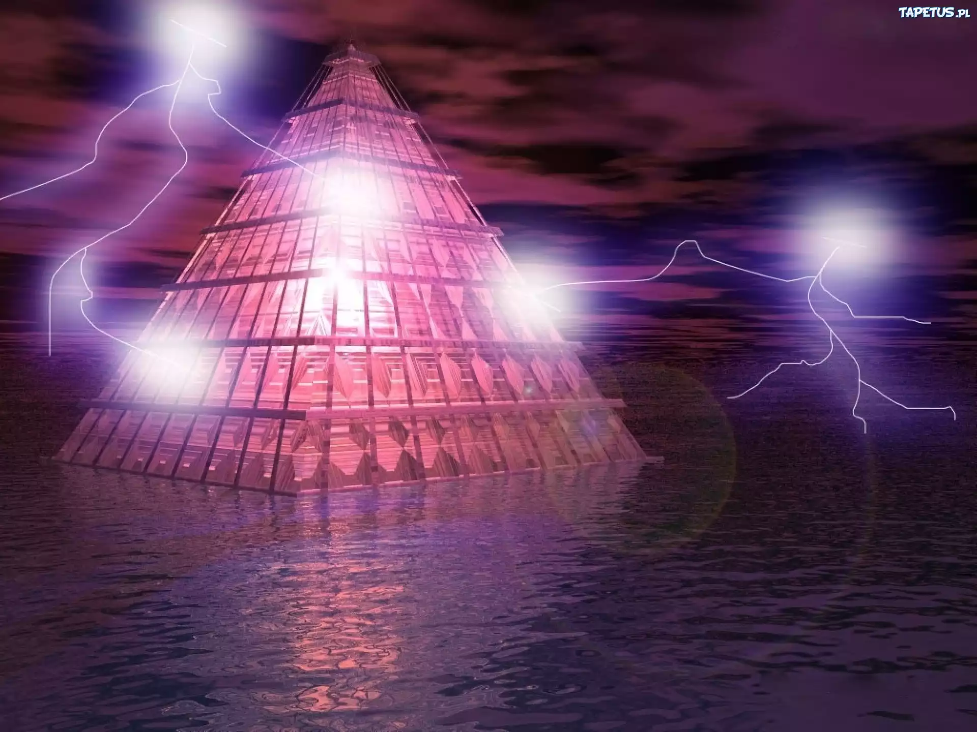 Pioruny, Piramida, 3D