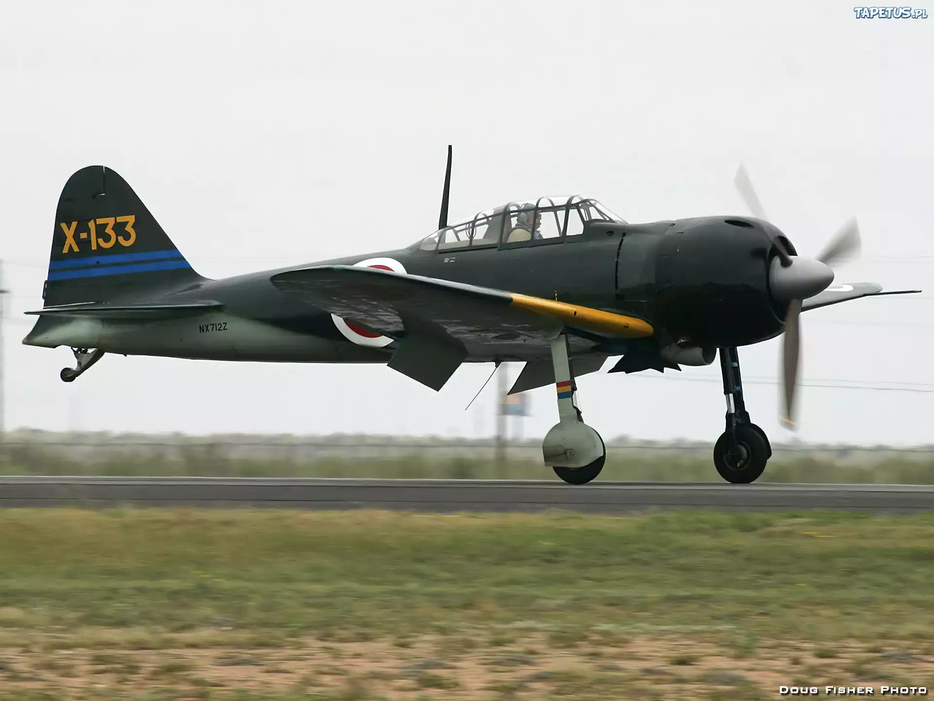 Mitsubishi, A6M5, Zeke, Zero, Lądowanie