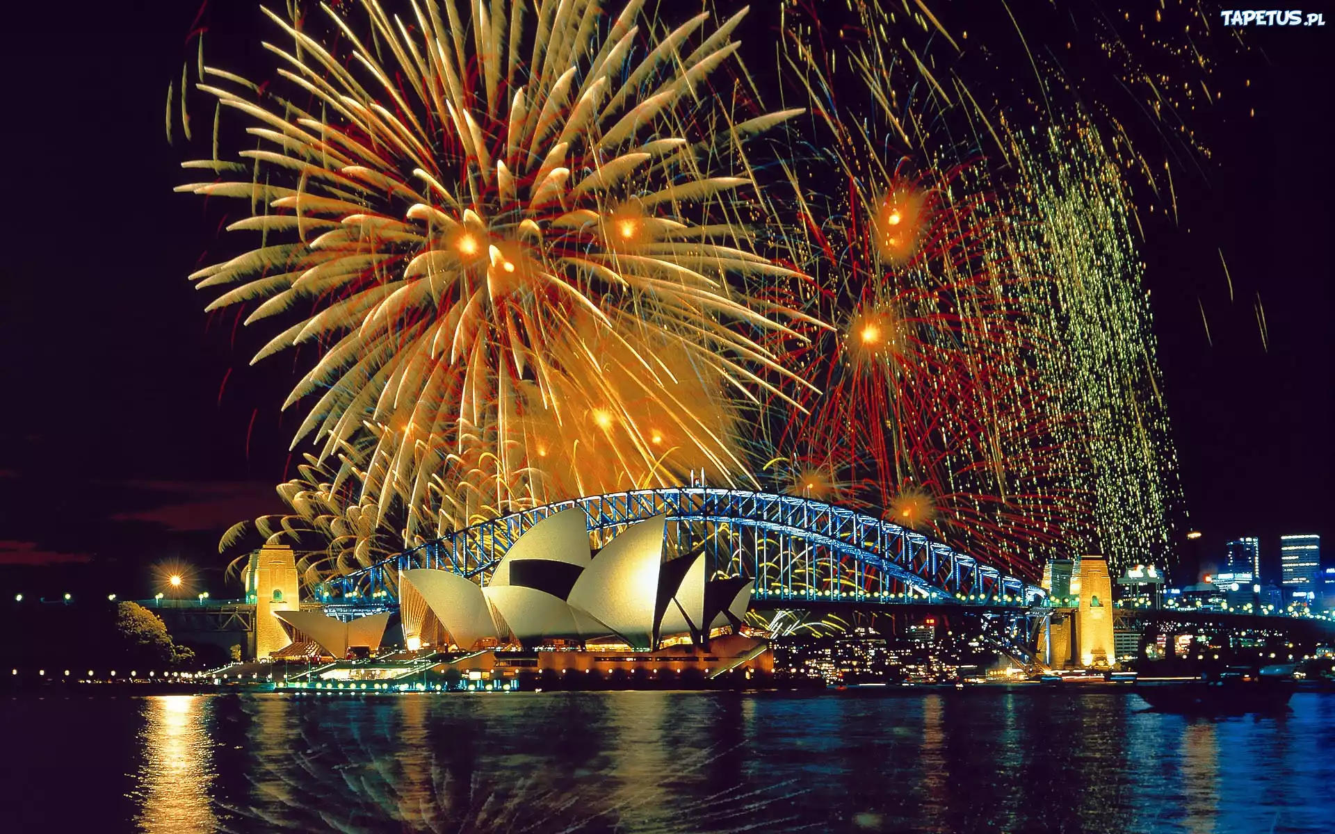 Sydney, Sylwester, Hrbour Bridge, Opera