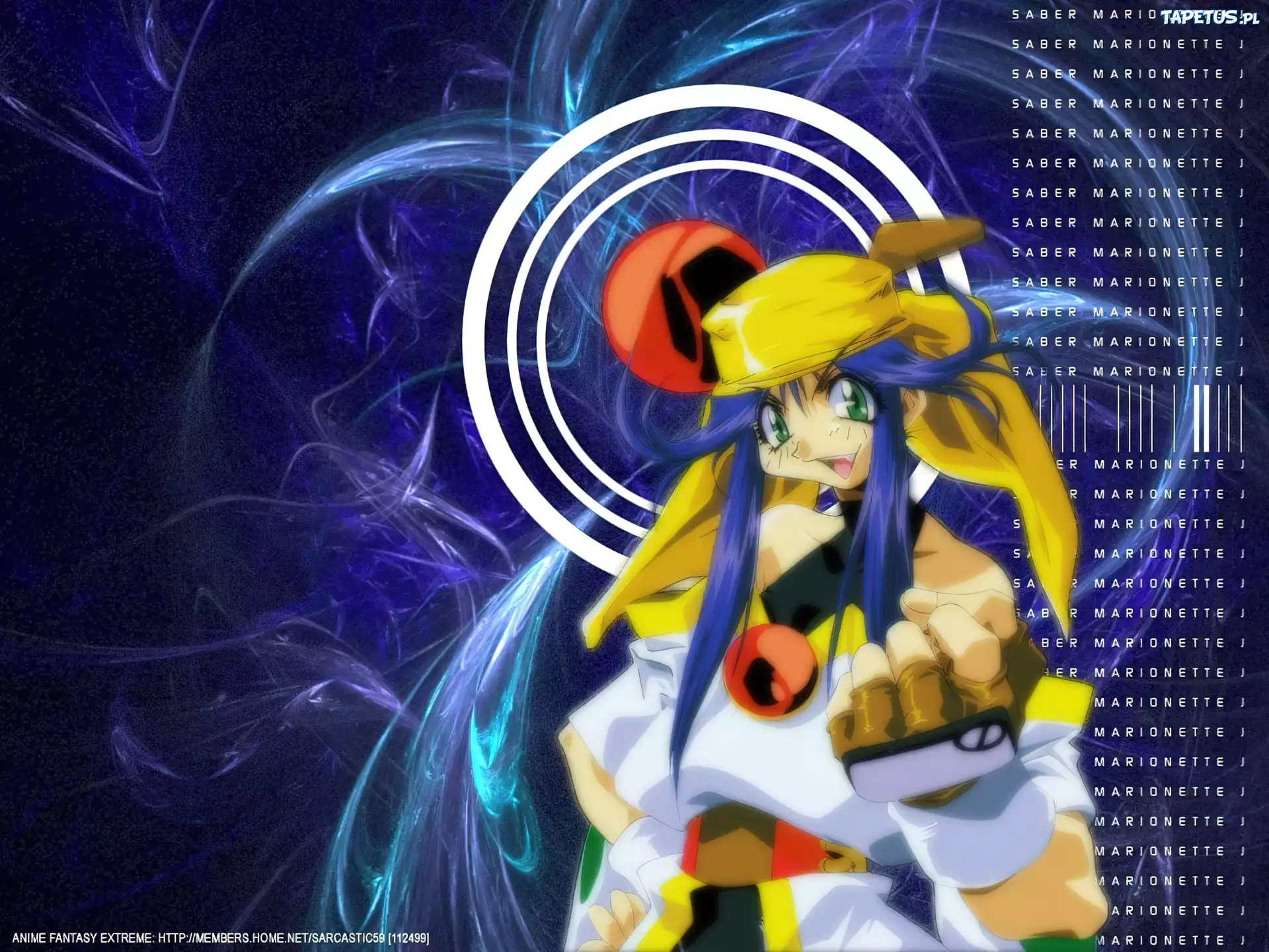 postać, napisy, Saber Marionette J